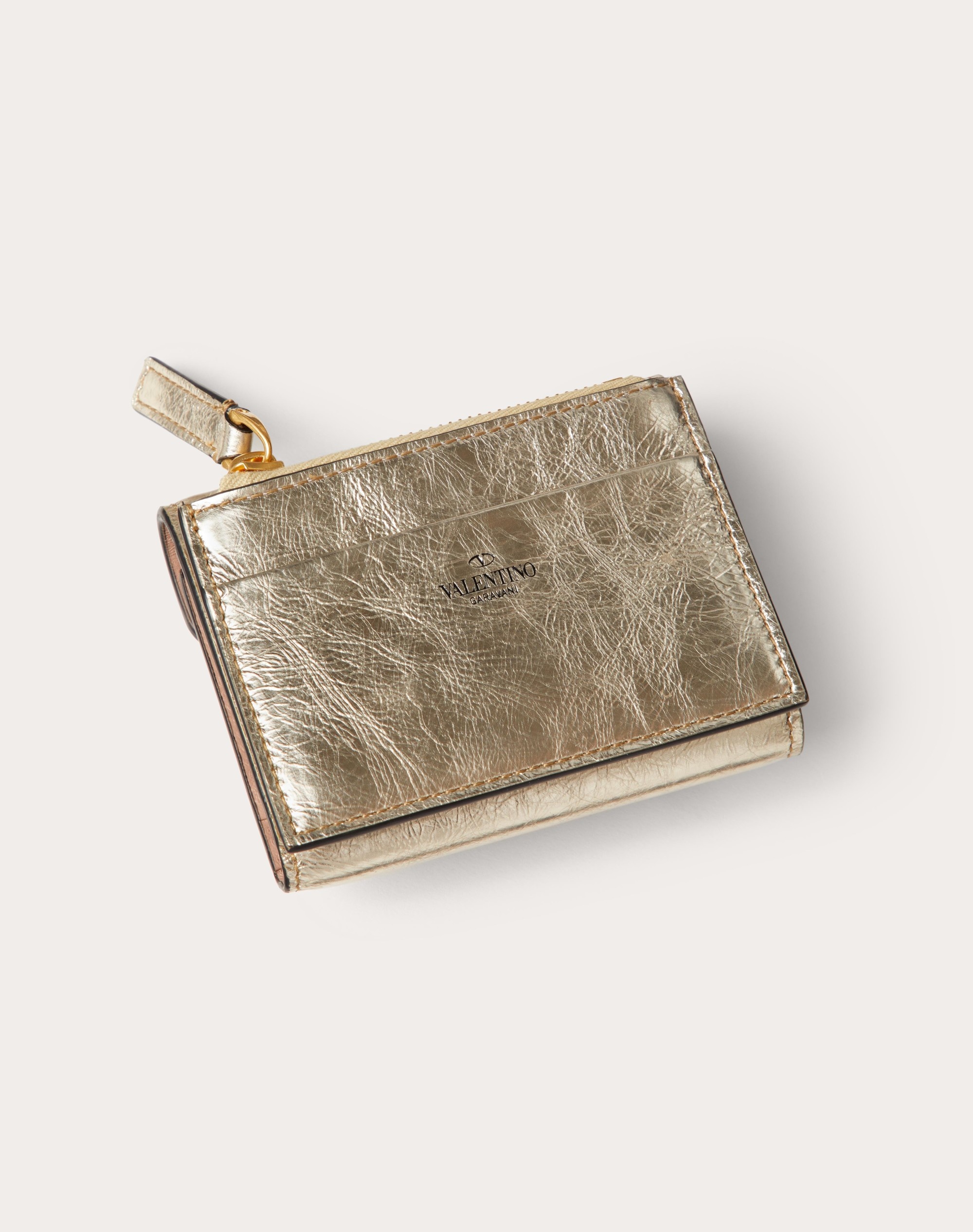SMALL LOCÒ WALLET IN METALLIC CALFSKIN - 3