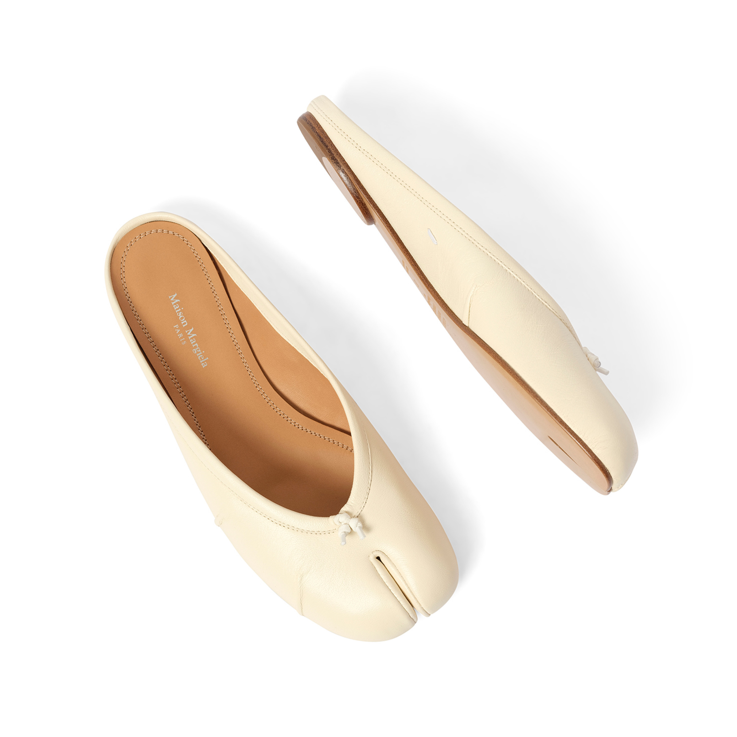 Tabi Ballerina Mule in White - 4