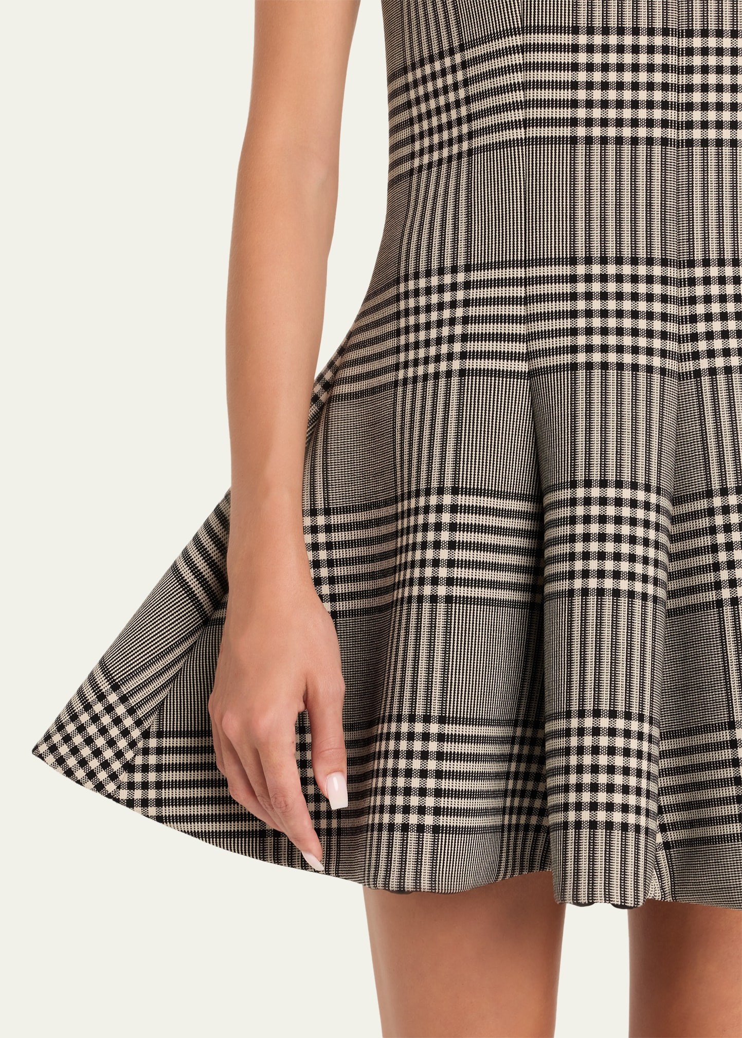 The Sophie Fit-&-Flare Check Mini Dress - 5