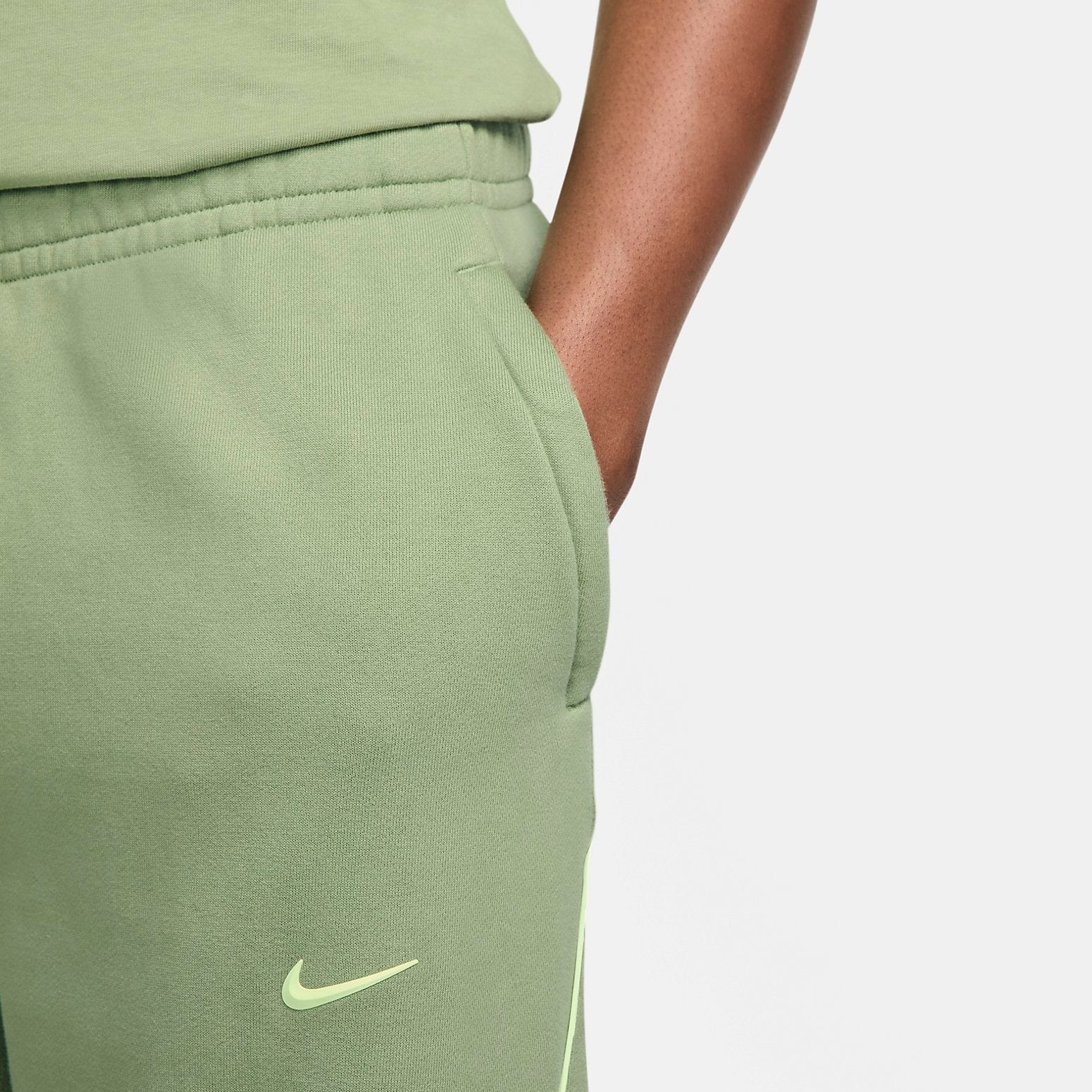 Nike x NOCTA Drake Fleece Trousers 'Oil Green' FN7662-386 - 3