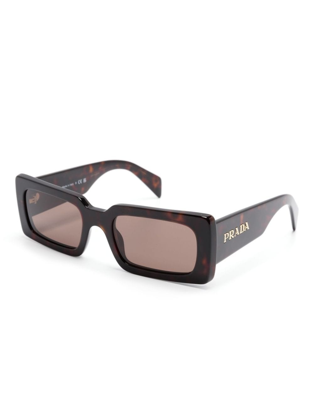 tortoiseshell rectangle-frame sunglasses - 2