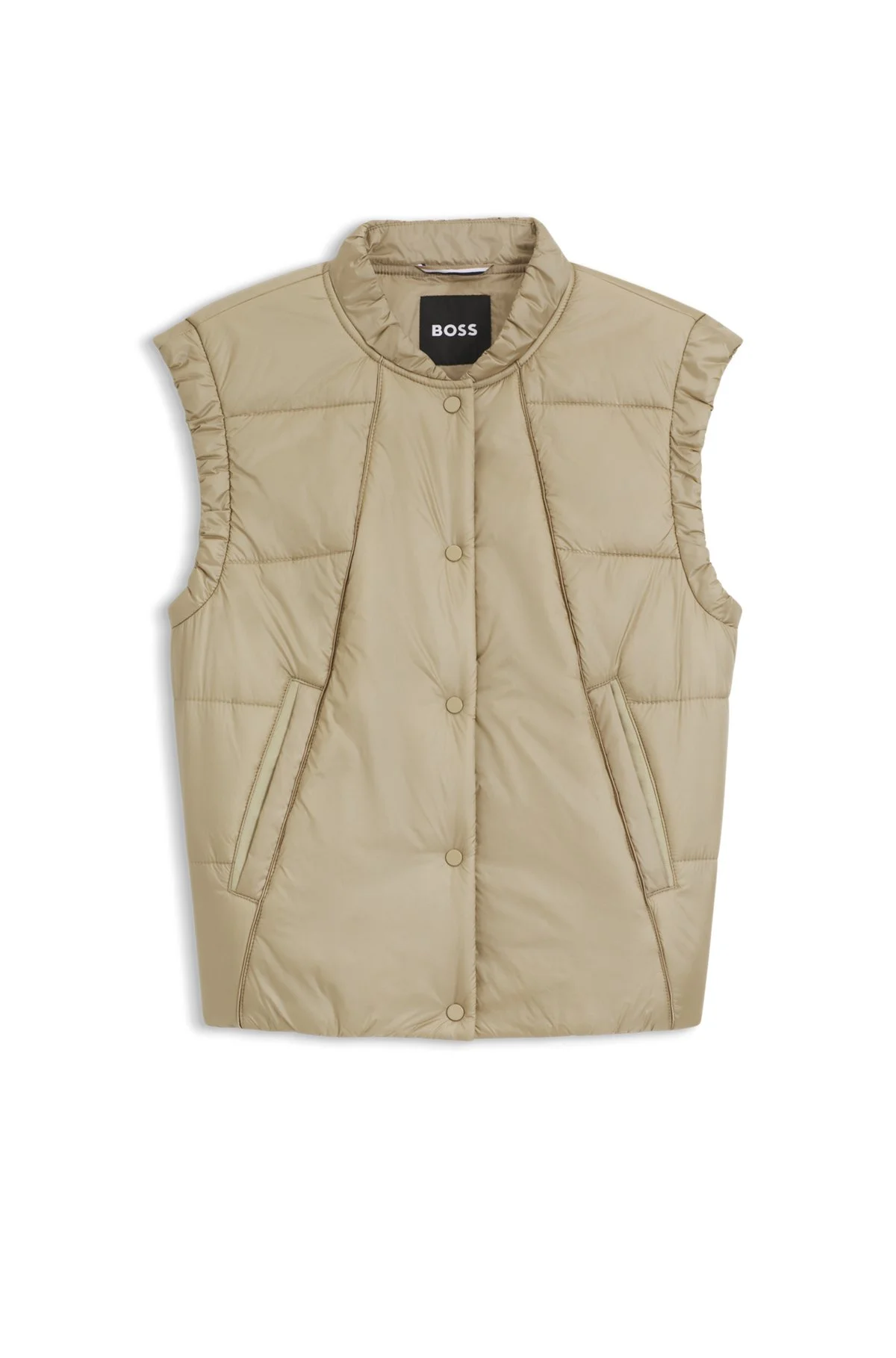 WATER-REPELLENT GILET WITH WADDING - 1