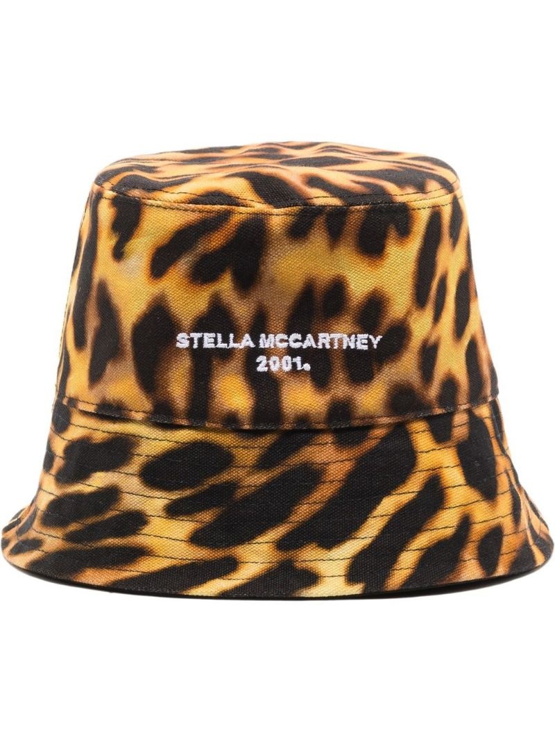 leopard-print bucket hat - 2