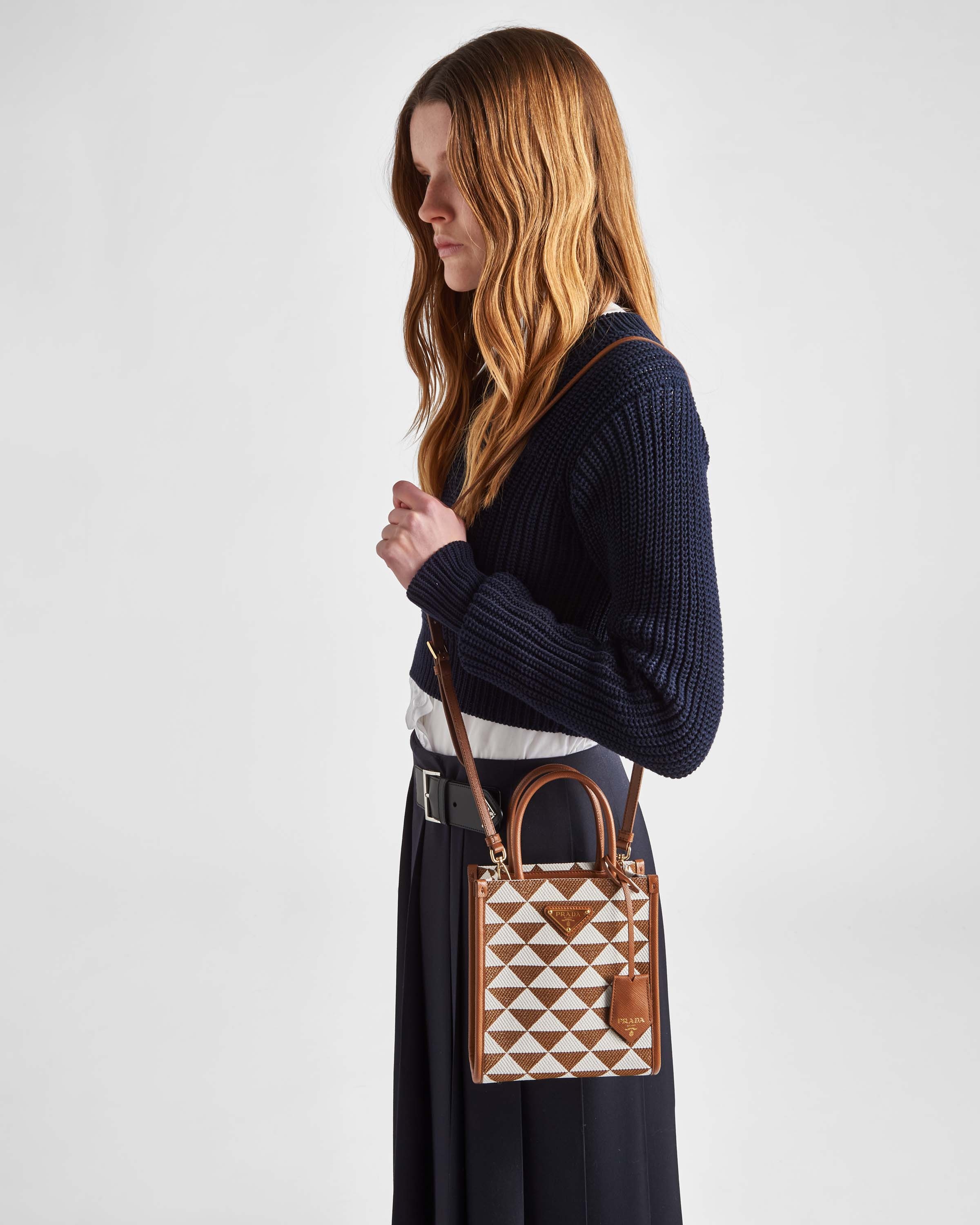 Prada Symbole embroidered fabric mini bag - 2