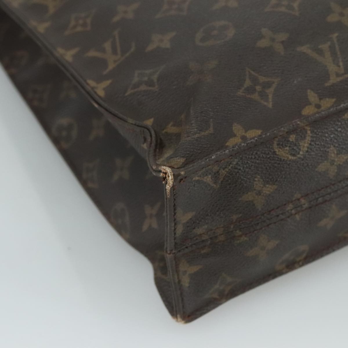 LOUIS VUITTON Monogram Sac Plat Hand Bag M51140 - 13