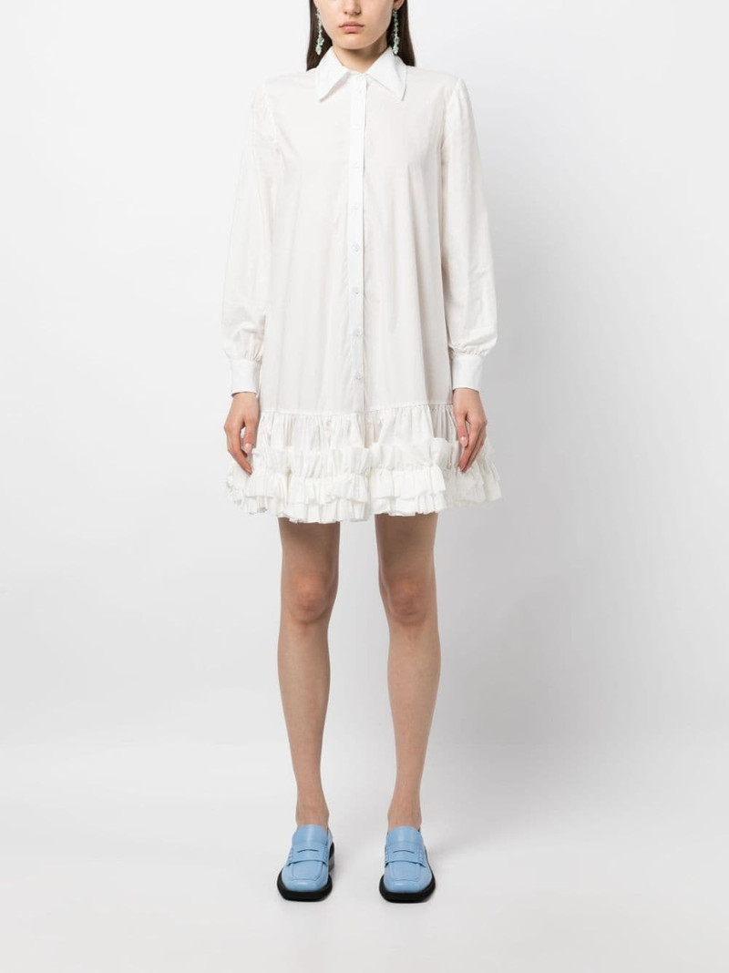 Molly Goddard long-sleeve buttoned shirtdress outlook