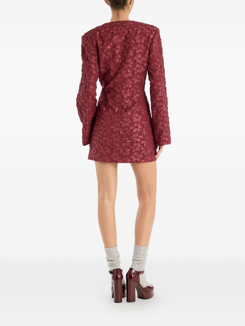 jacquard blazer dress - 3