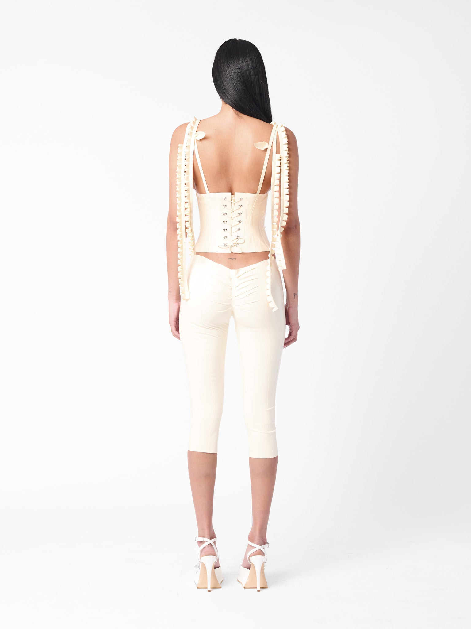 ANNAMARIA LATEX TOP WHITE - 3