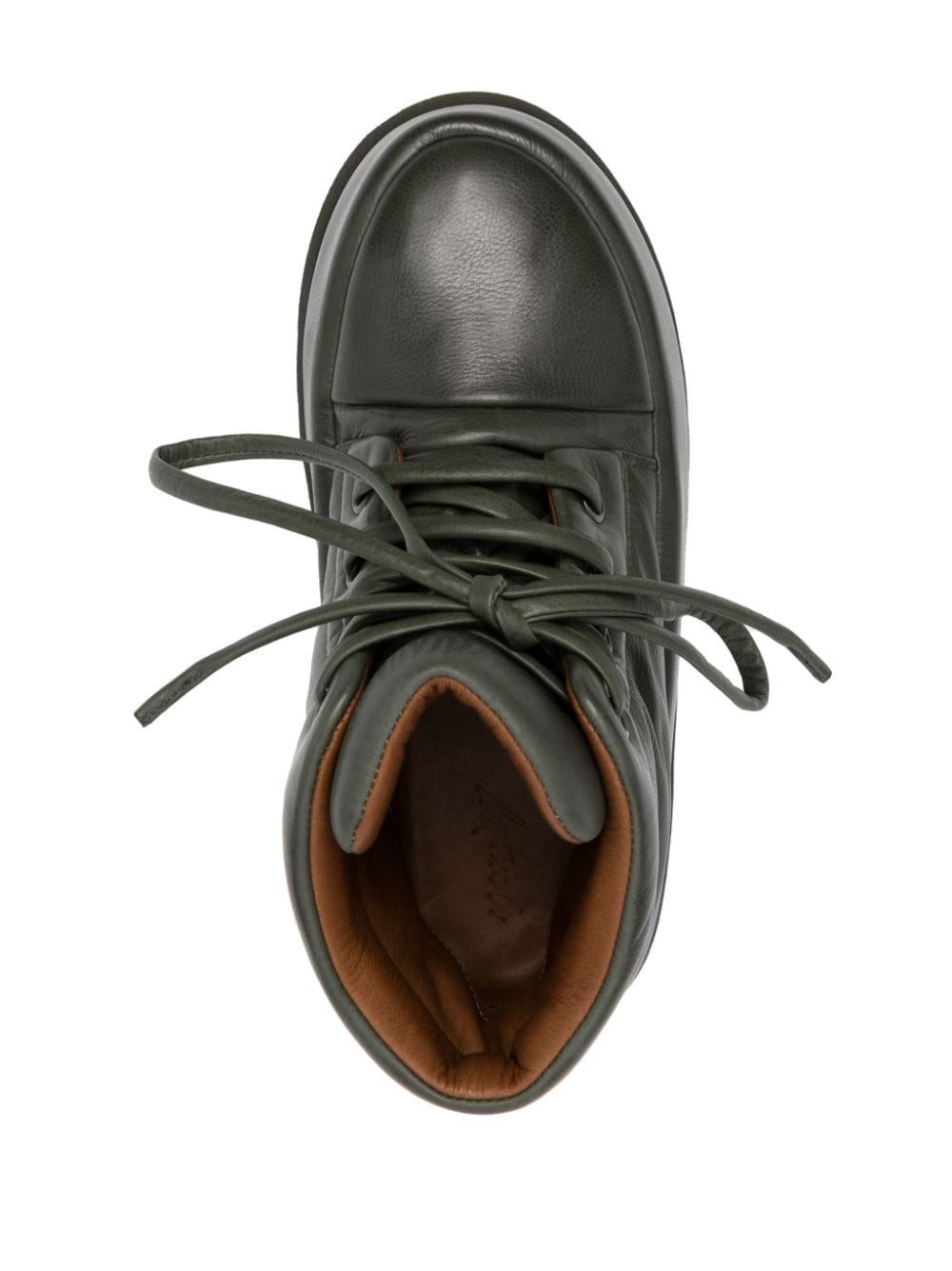 40mm platform leather boots - 4