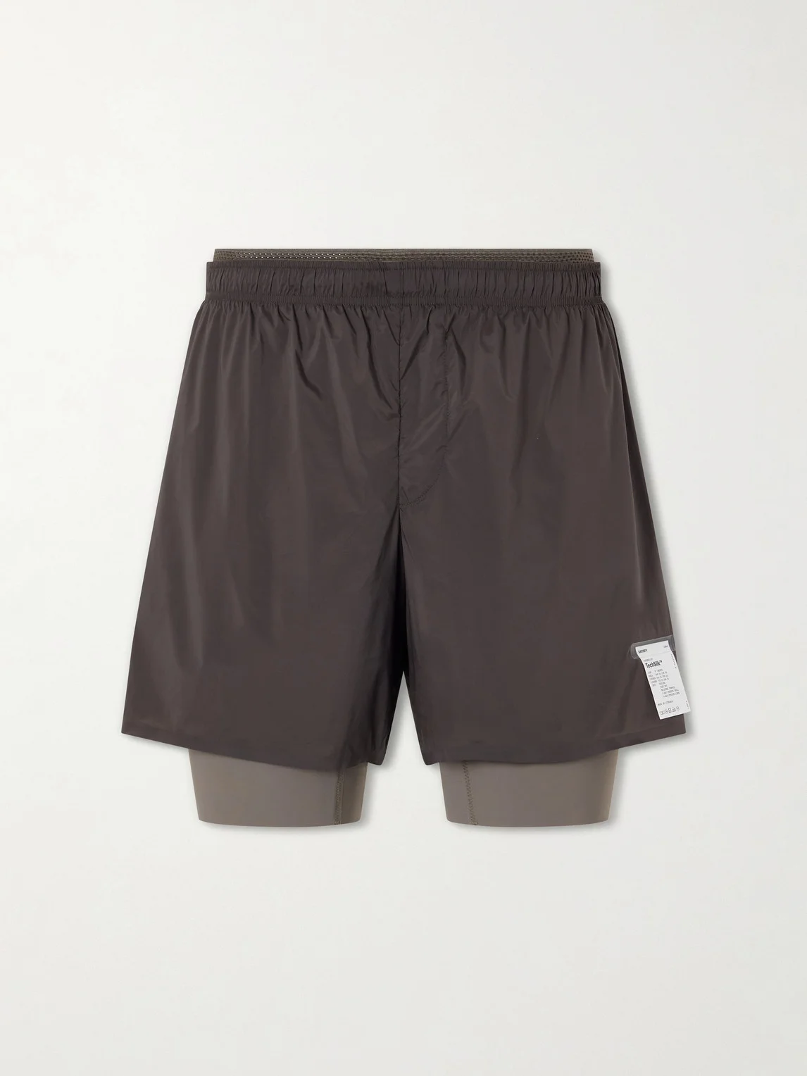 Slim-Fit Layered 8" Techsilk and Justice™ coldblack® Shorts - 1