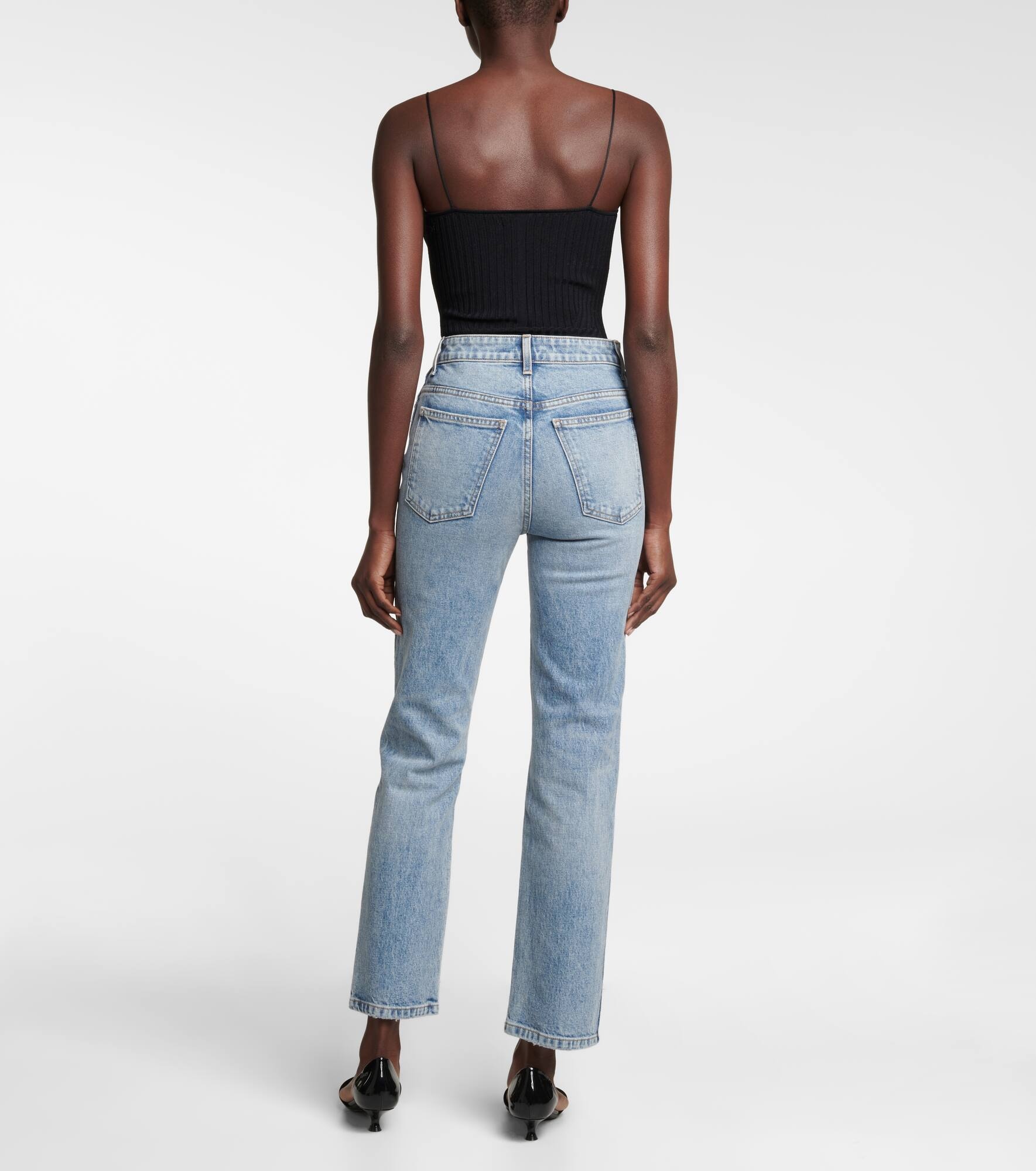 Abigail high-rise straight jeans - 3