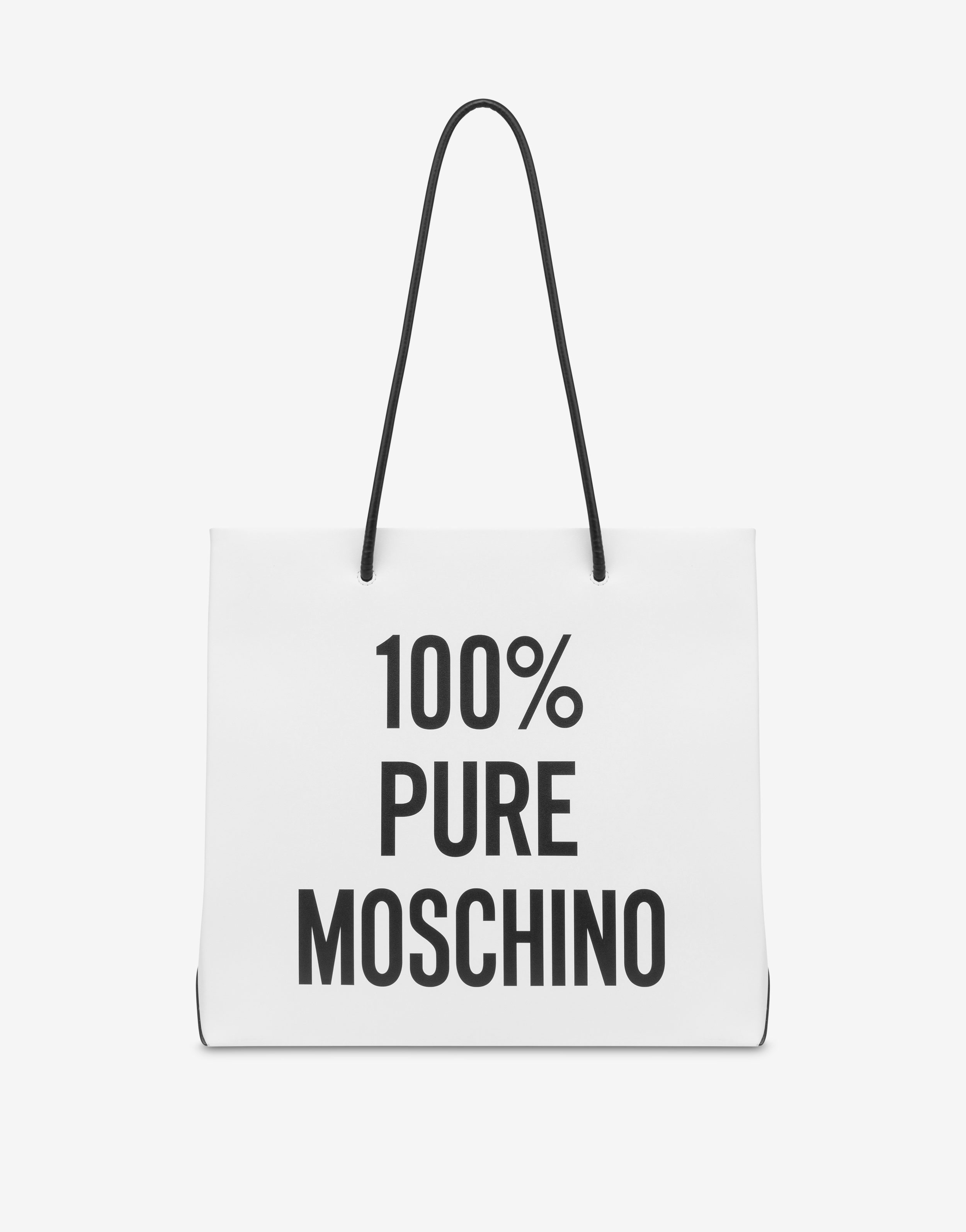 100% PURE MOSCHINO CALFSKIN SHOPPER - 1