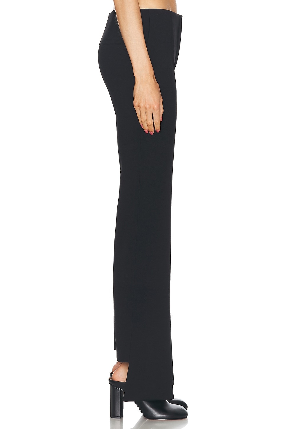 Wool Crepe Slim Trouser - 3