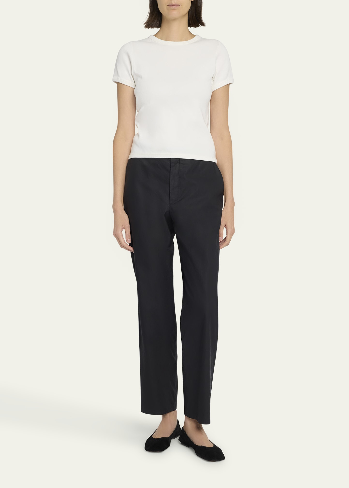 Zuzana Cotton Straight-Leg Ankle Pants - 2