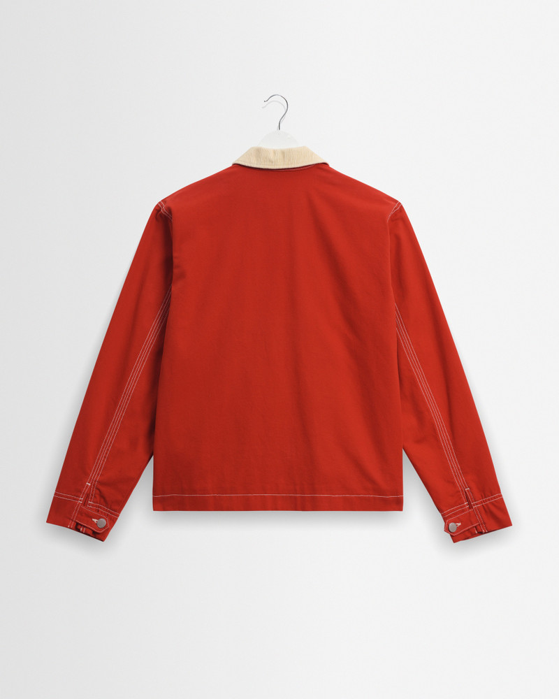 Mason - Red Peached Canvas Work Jacket 8