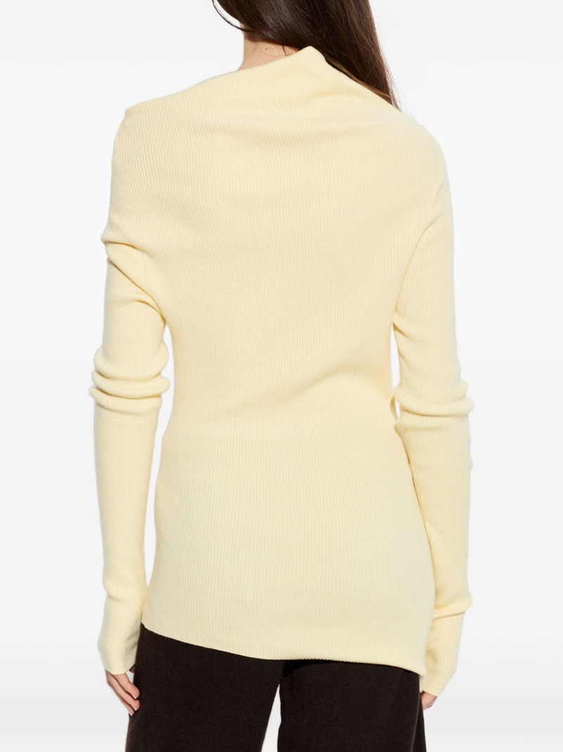 Agie draped roll-neck knitted top 4