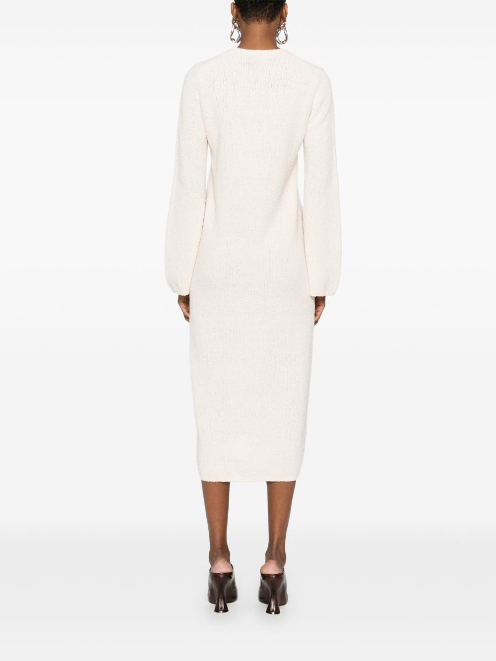 bouclé midi dress - 4