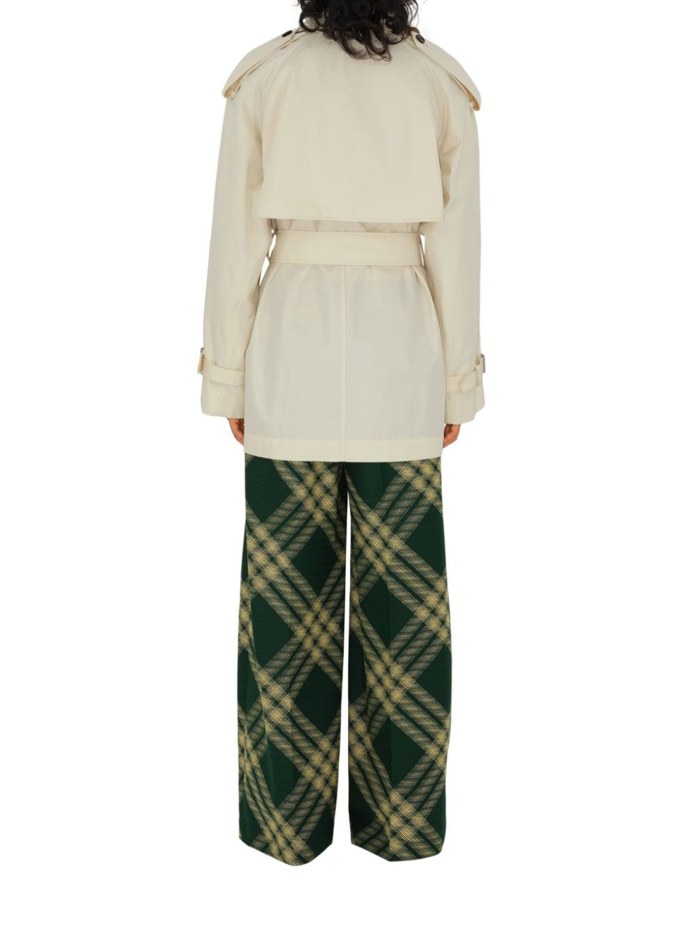 Burberry Short Belted Trench Coat - 4