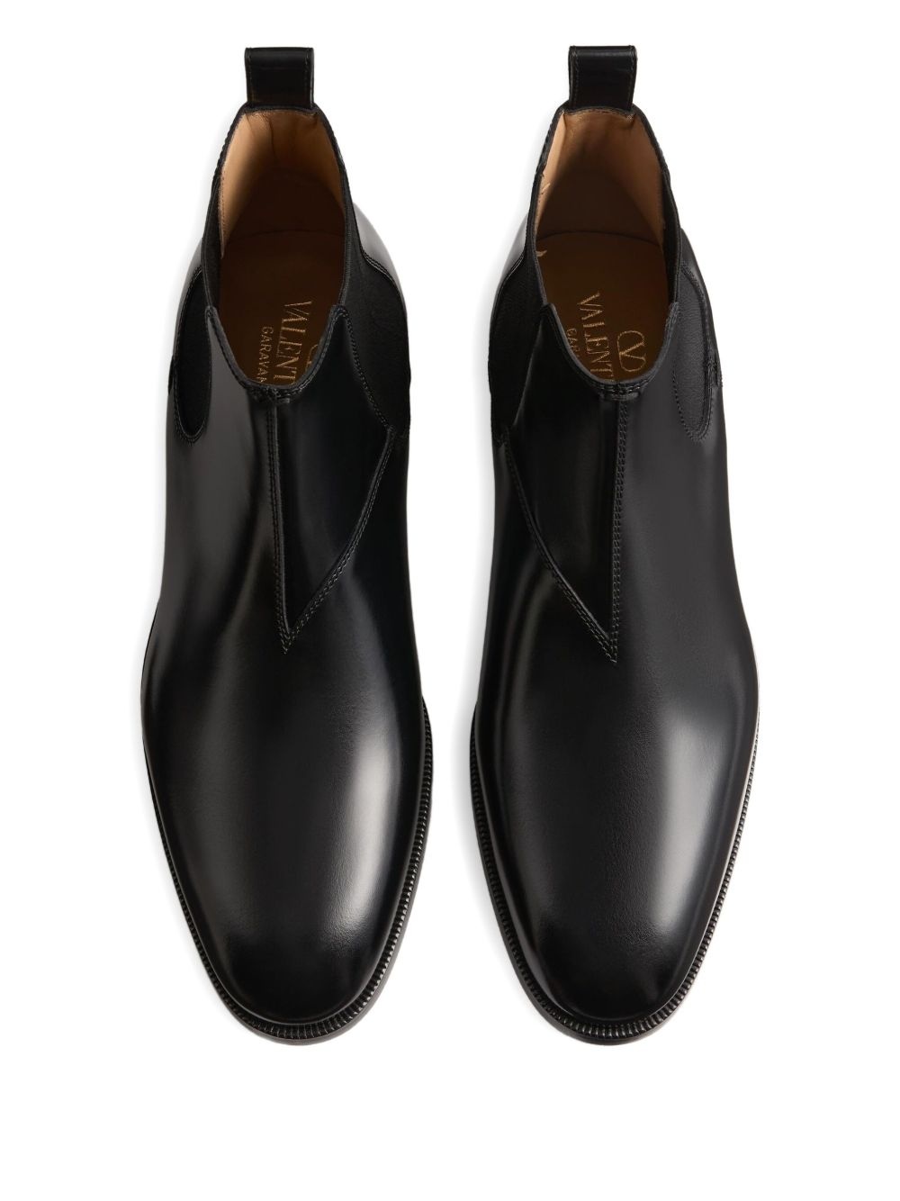 Pas Des Dieux VLogo signature calfskin ankle boots - 4