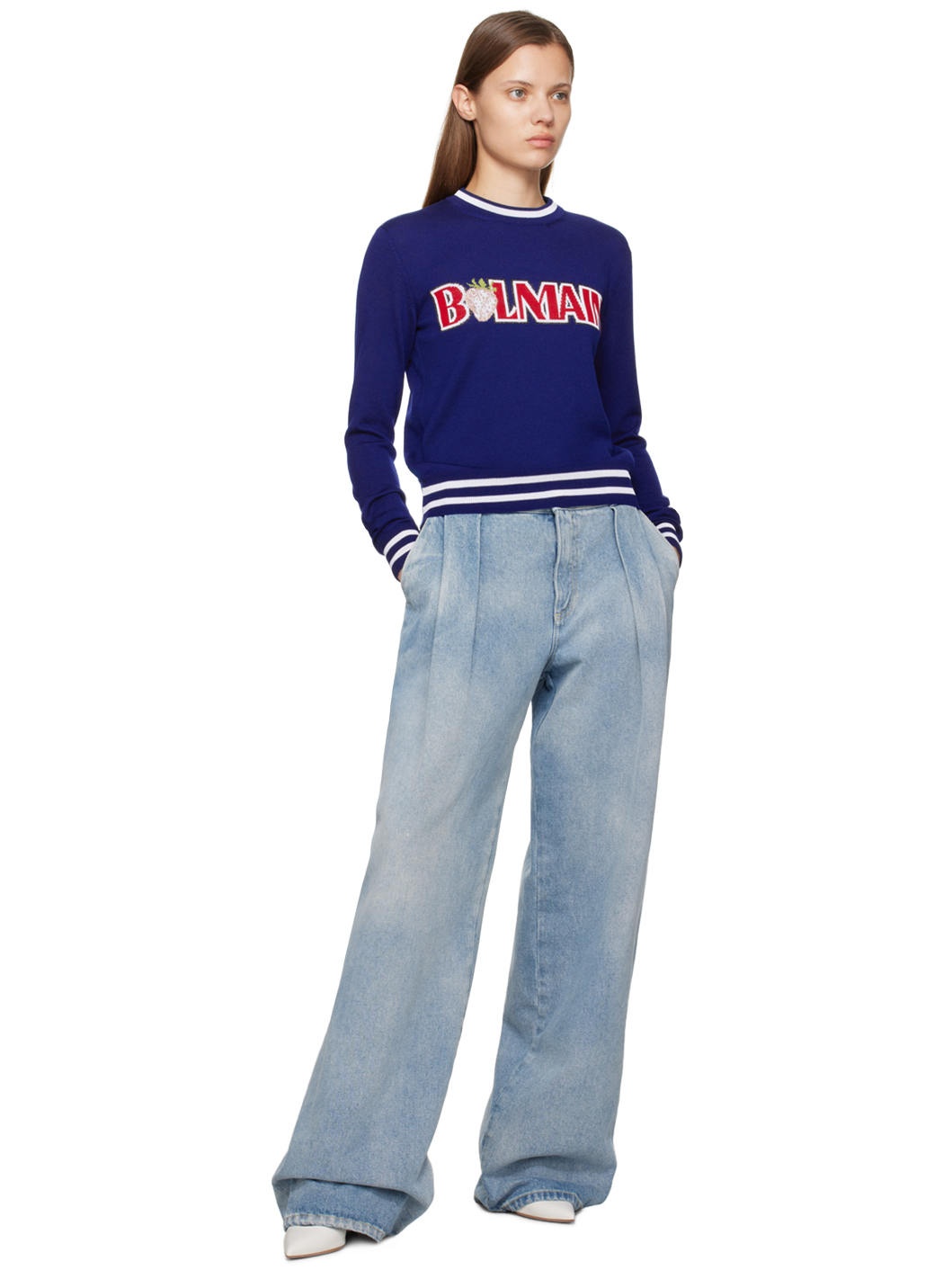 Blue Strawberry Sweater - 4