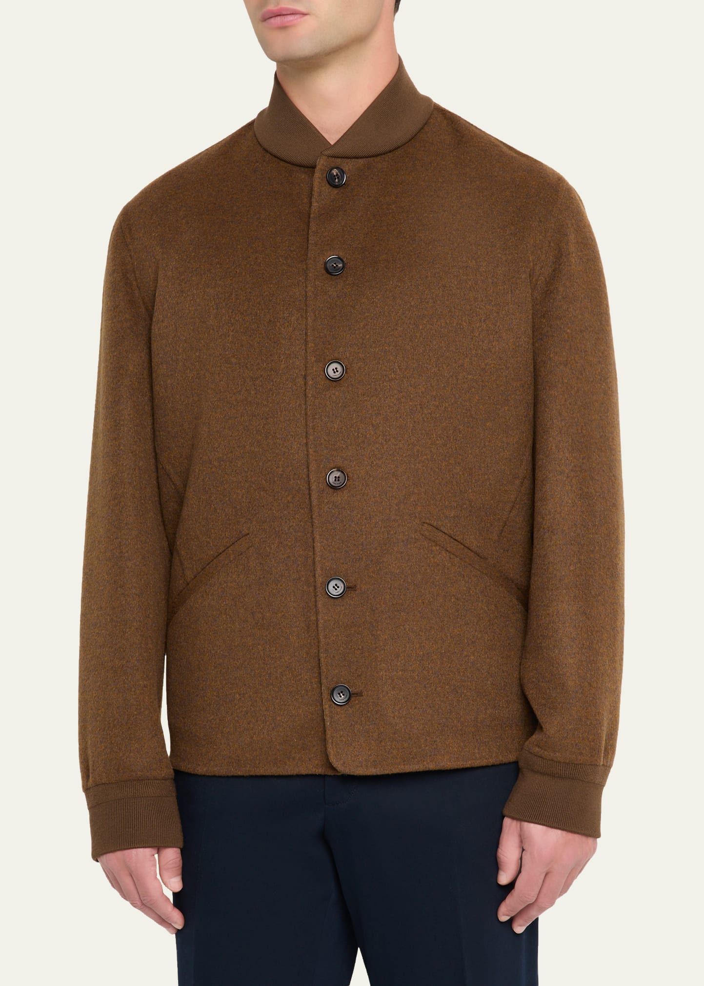 Men's Rik Water-Repellent Cashmere Blouson - 4