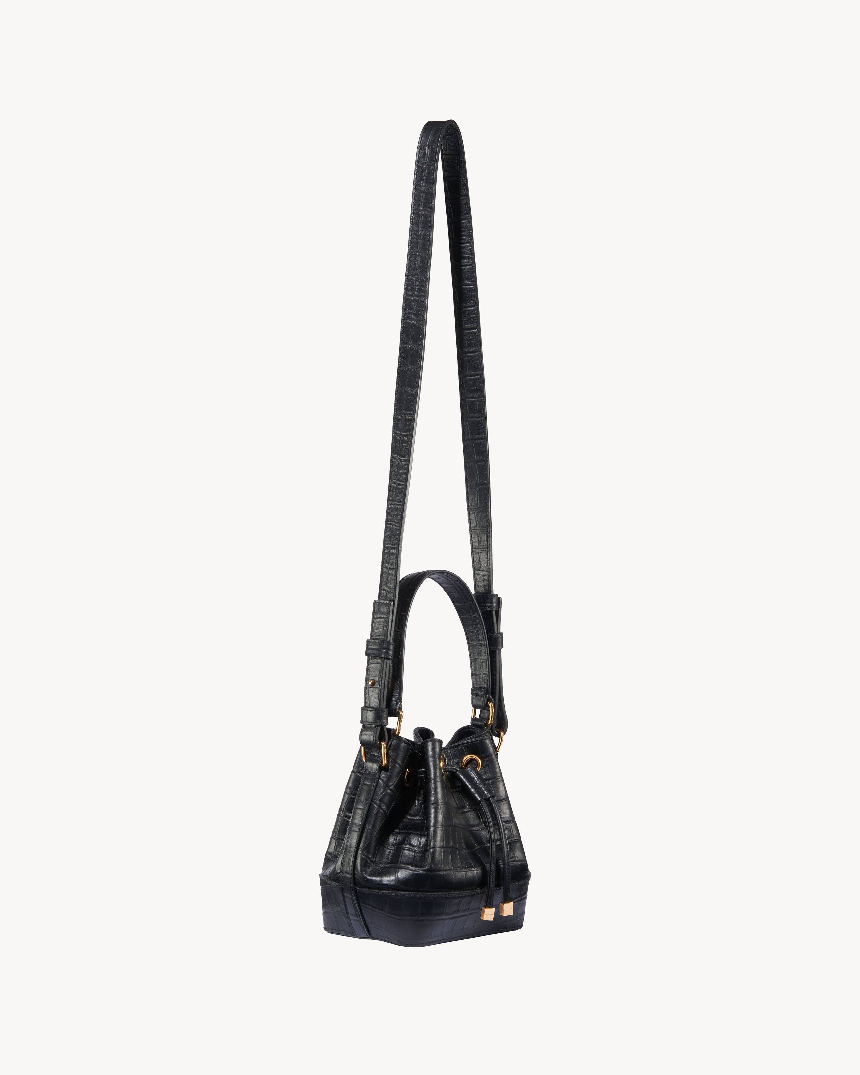 BRIGITTE MINI BUCKET BAG CROC - 3