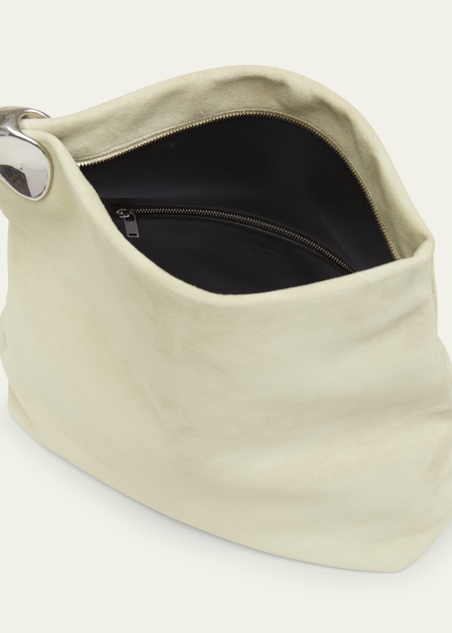 Jewel Zip Leather Pochette Clutch Bag - 3