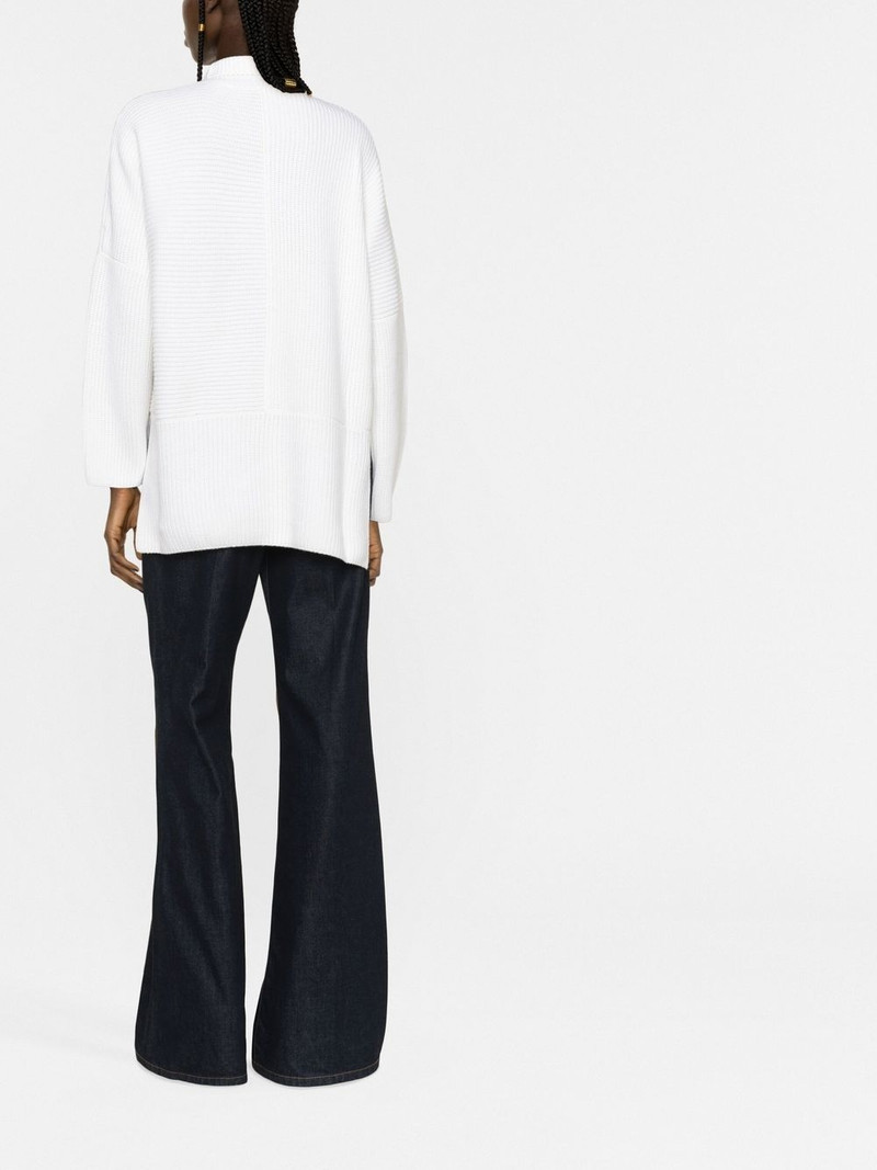 funnel-neck knitted jumper 4