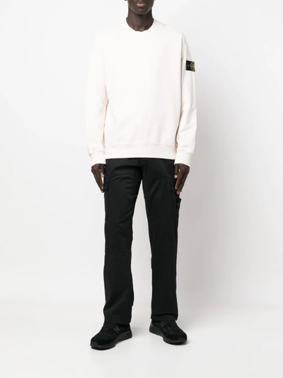 Stone Island Compass-patch crew-neck sweatshirt outlook