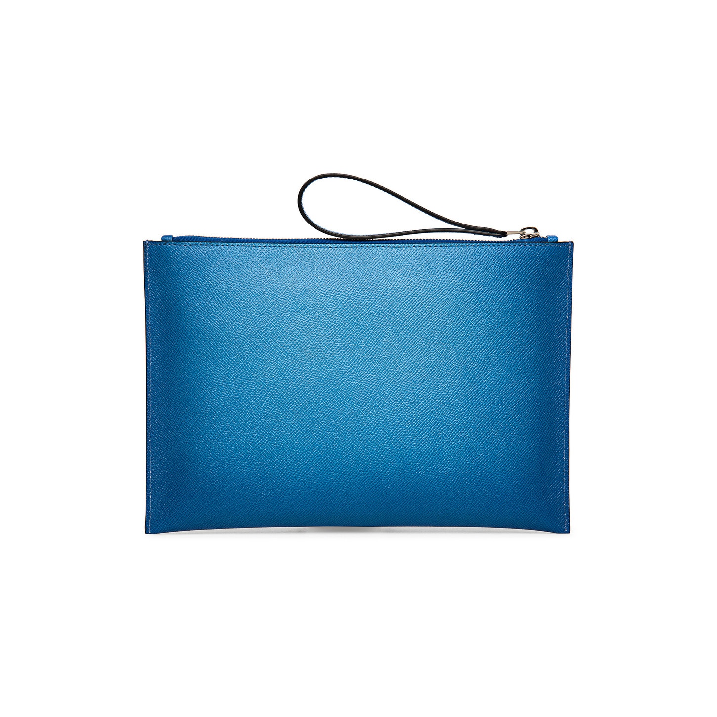 Light blue saffiano leather pouch - 2