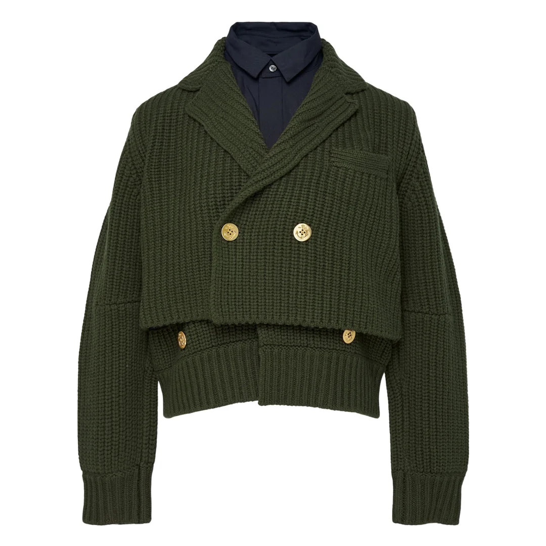 Wool Knit Suiting Jacket - 1