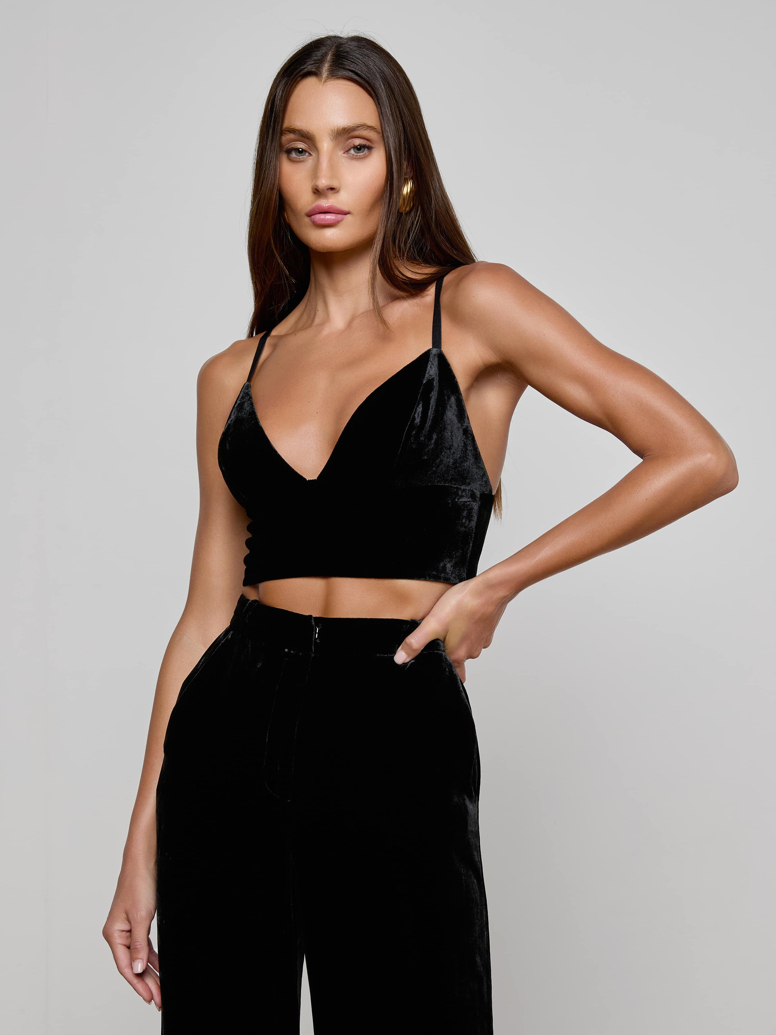 Aislin Velvet Bralette - 2