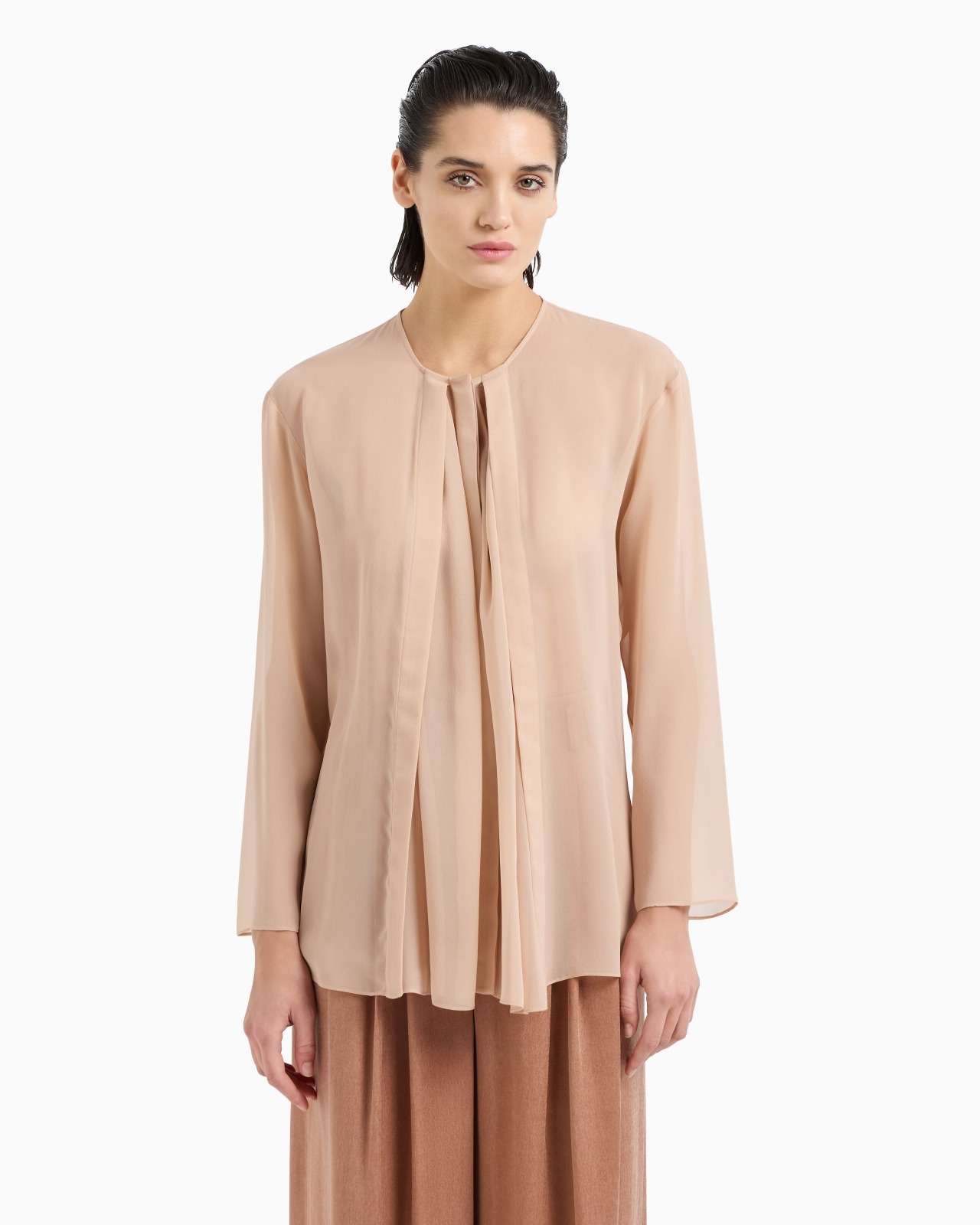 SILK GEORGETTE SHIRT - 4