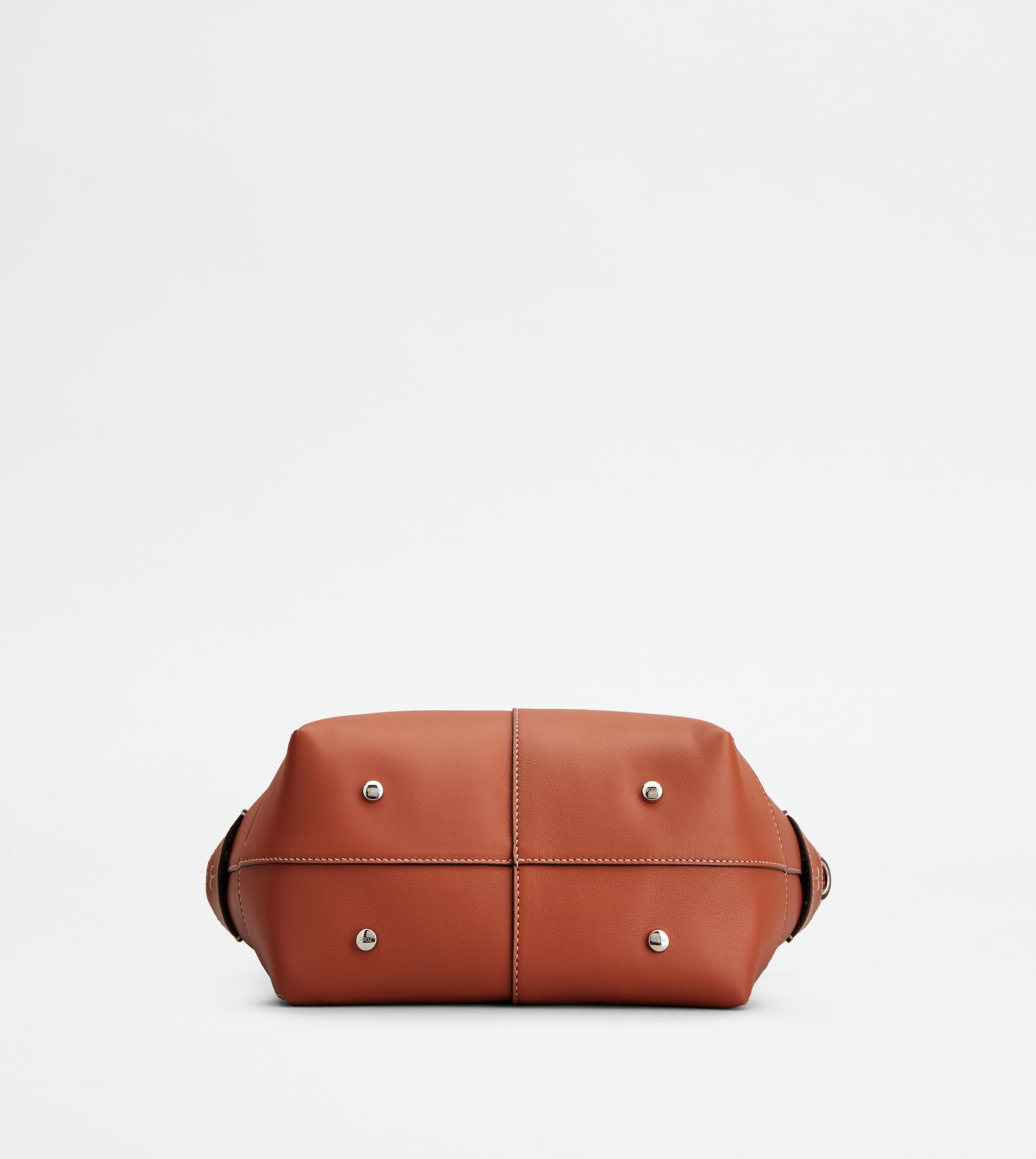 TOD'S DI BAG SWING IN LEATHER MINI - BROWN - 3