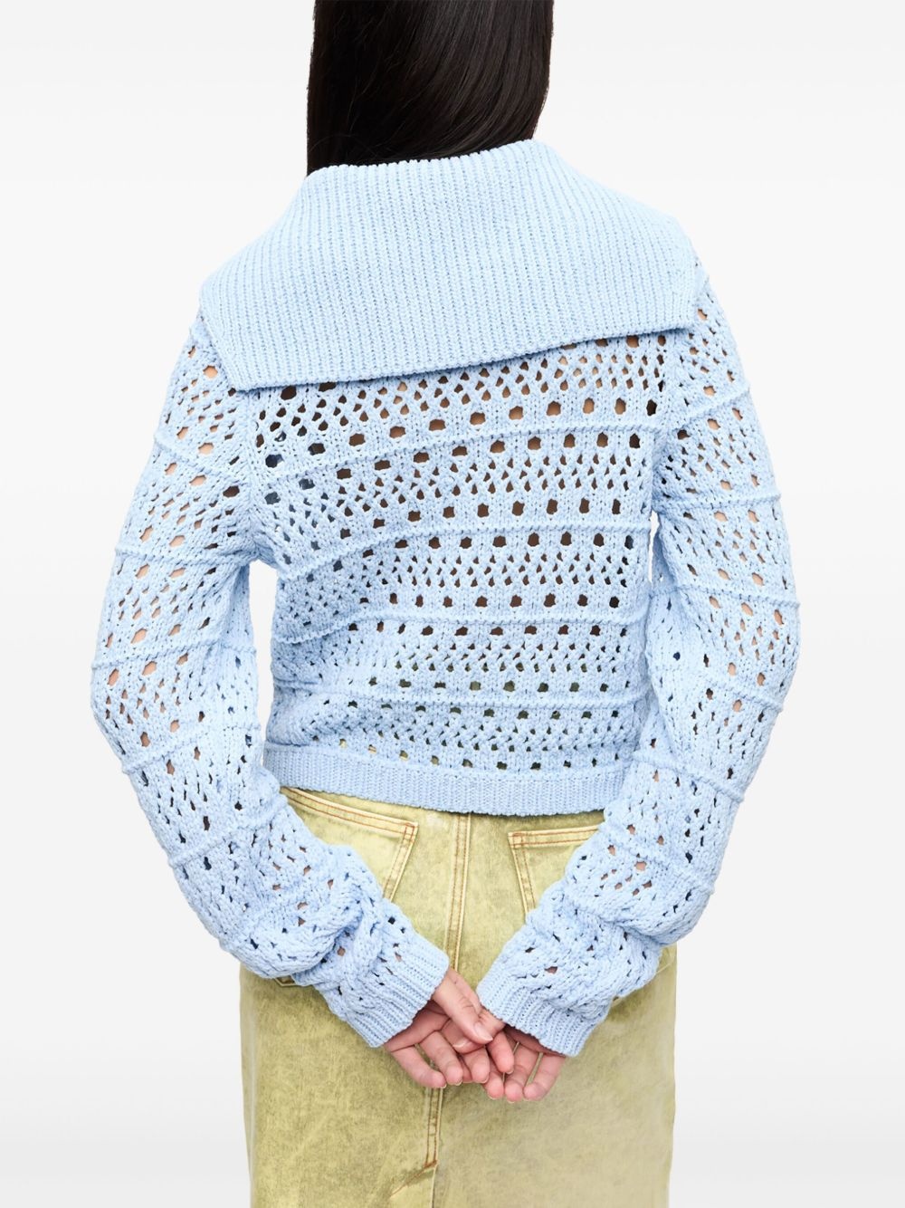 open-knit cardigan - 4