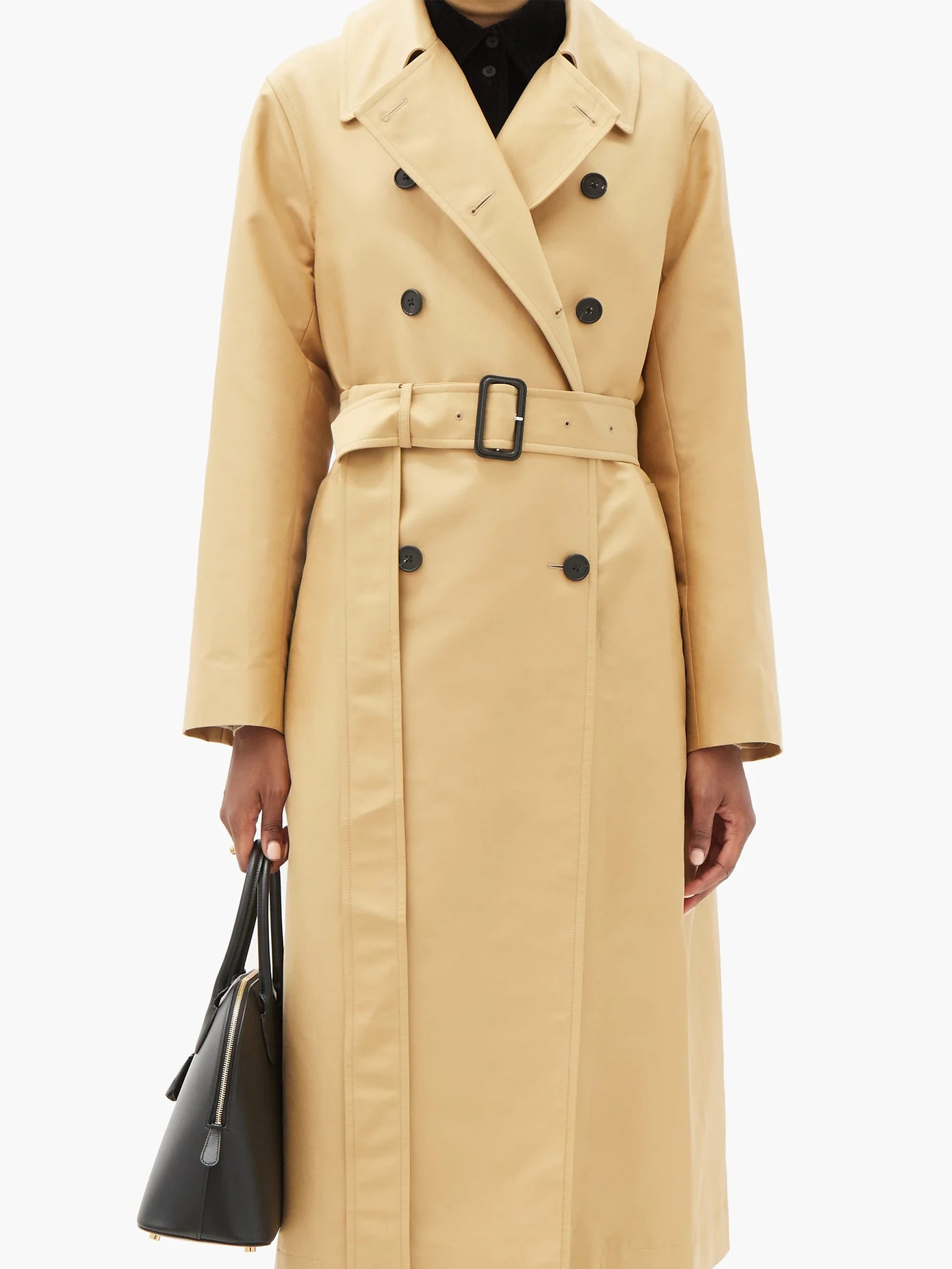 Philpa double-breasted cotton-blend trench coat - 6