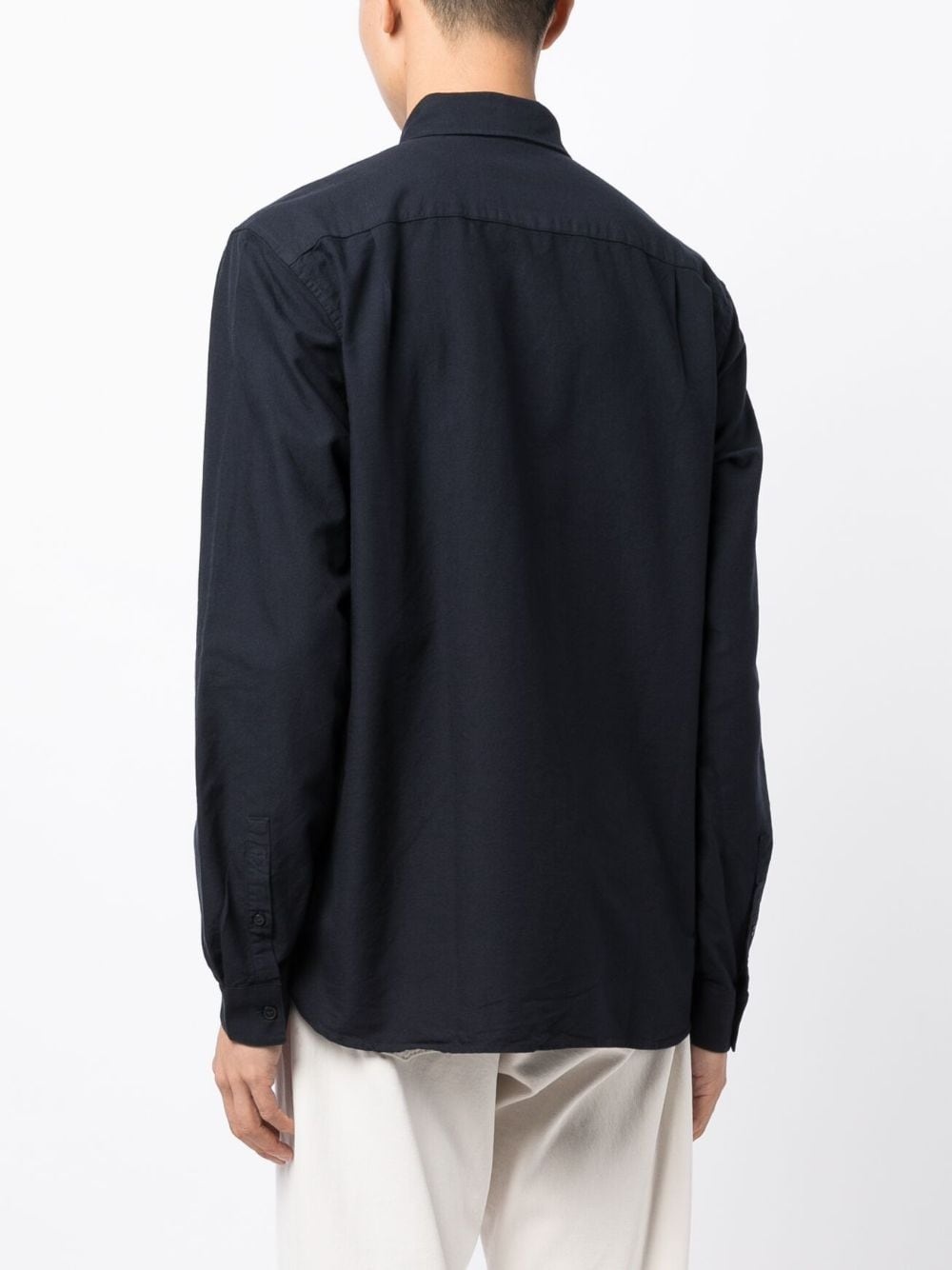 logo-embroidered  long-sleeve shirt - 7