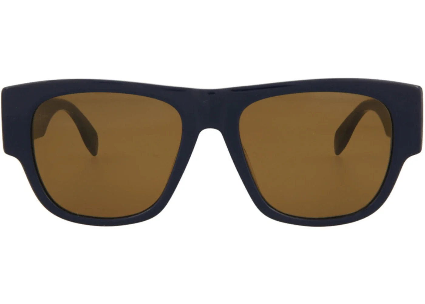 Alexander McQueen Square-Frame Acetate Sunglasses Blue Blue Brown (AM0328S-30011474-004) - 1