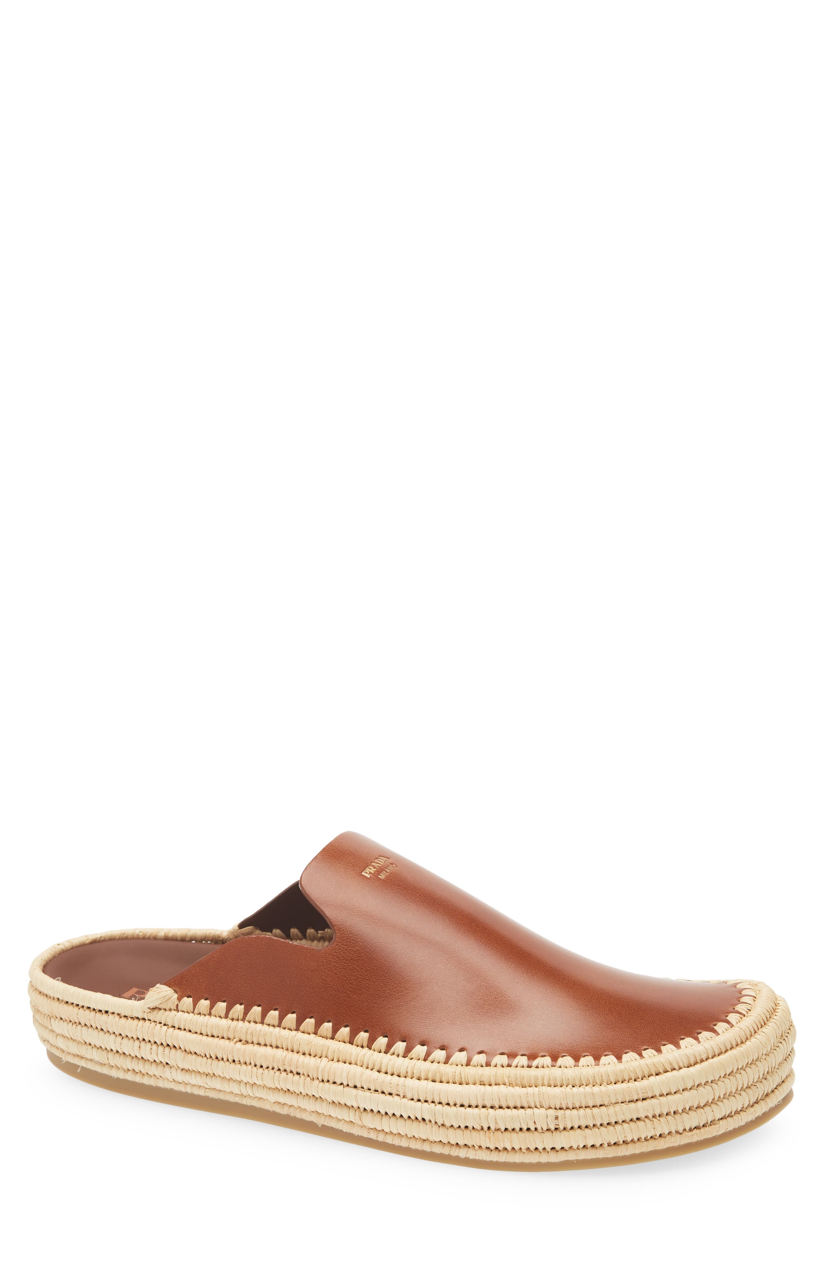 Prada Espadrille Mule in F0046-Cognac at Nordstrom - 1