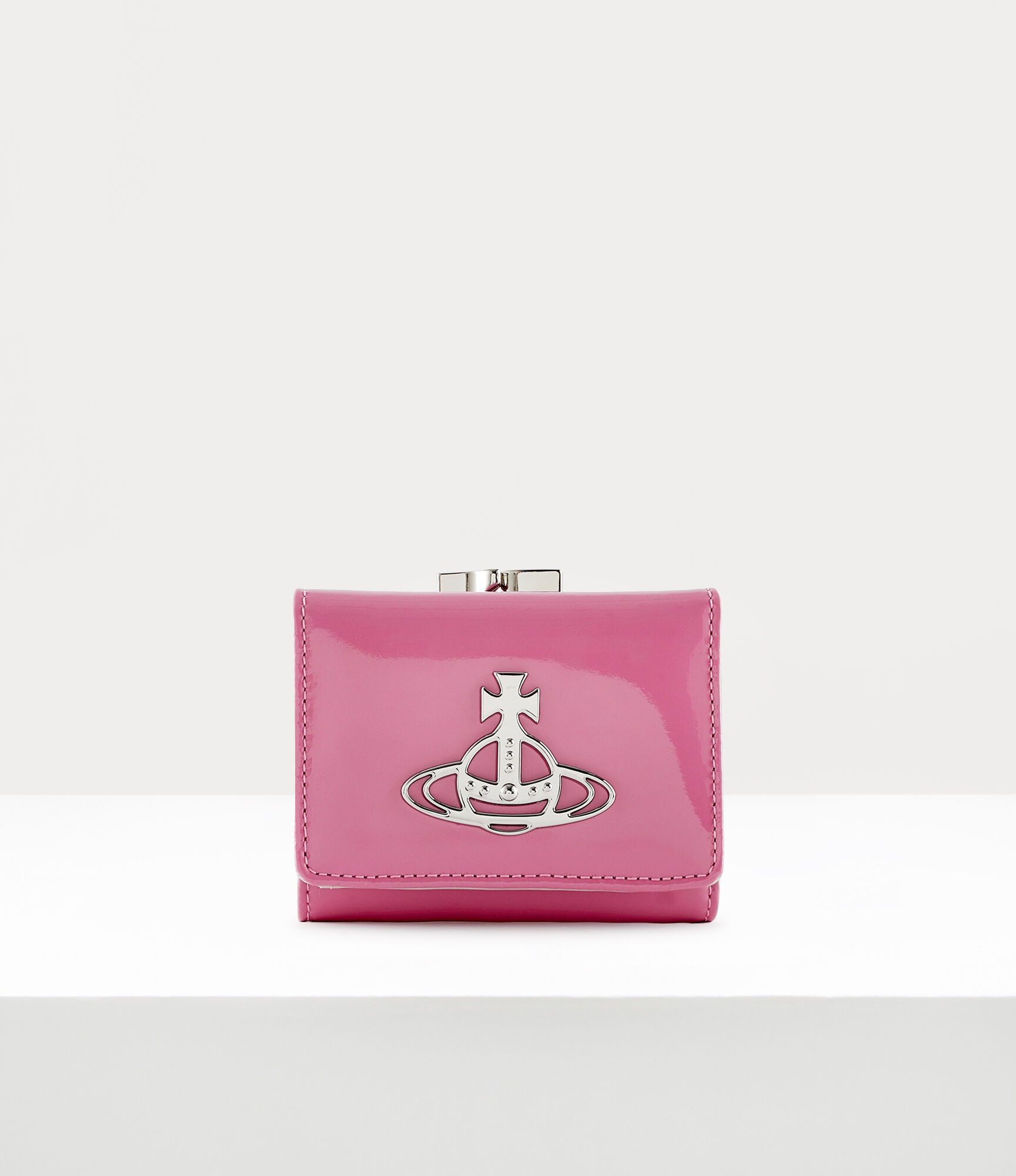 Vivienne Westwood SHINY PATENT SMALL FRAME WALLET | REVERSIBLE