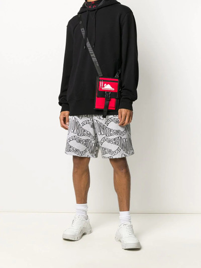 Moschino logo print track shorts outlook