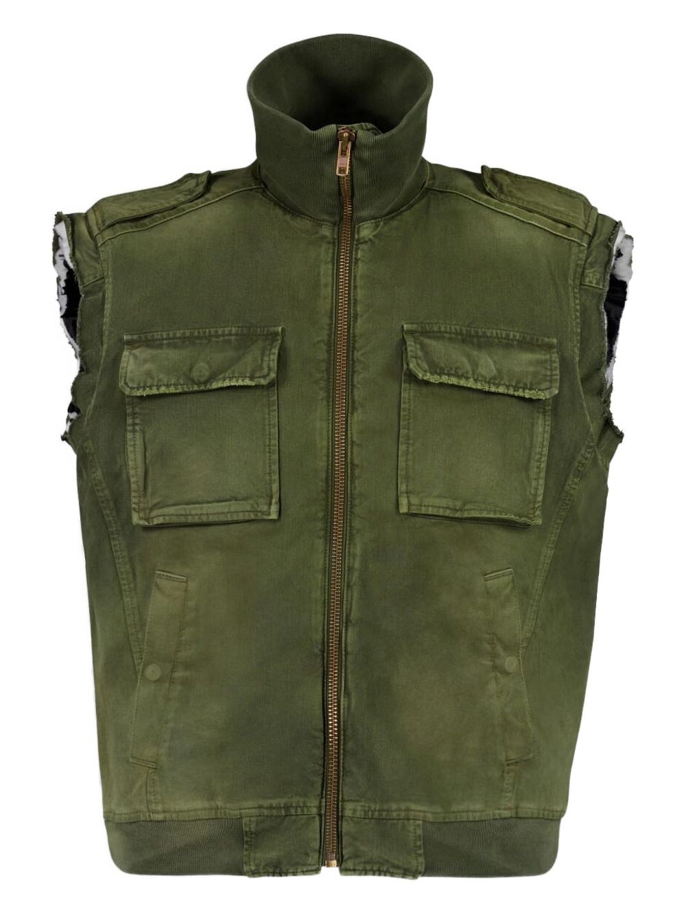 raw-cut gilet - 1