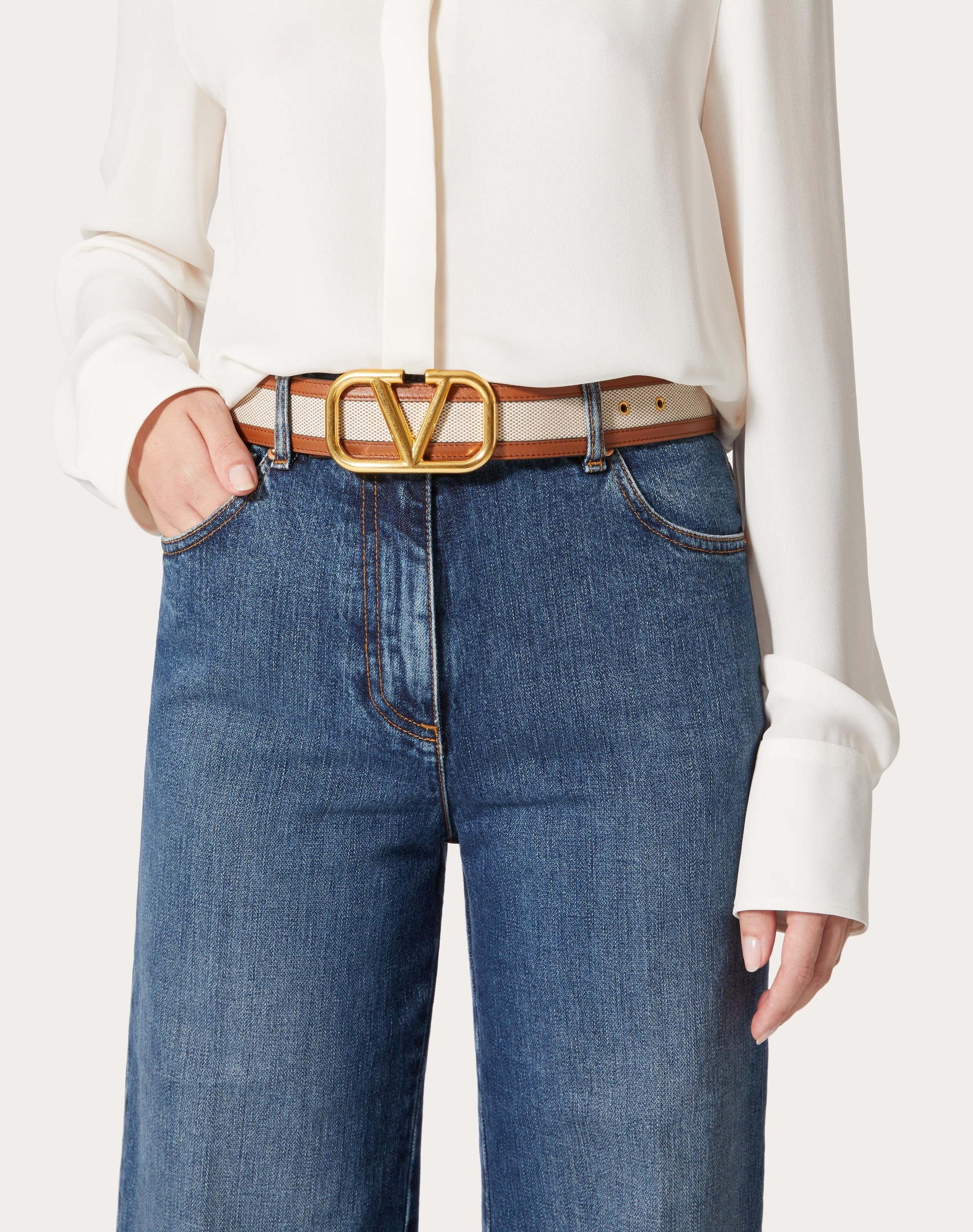 VLOGO SIGNATURE CANVAS BELT 40MM - 5