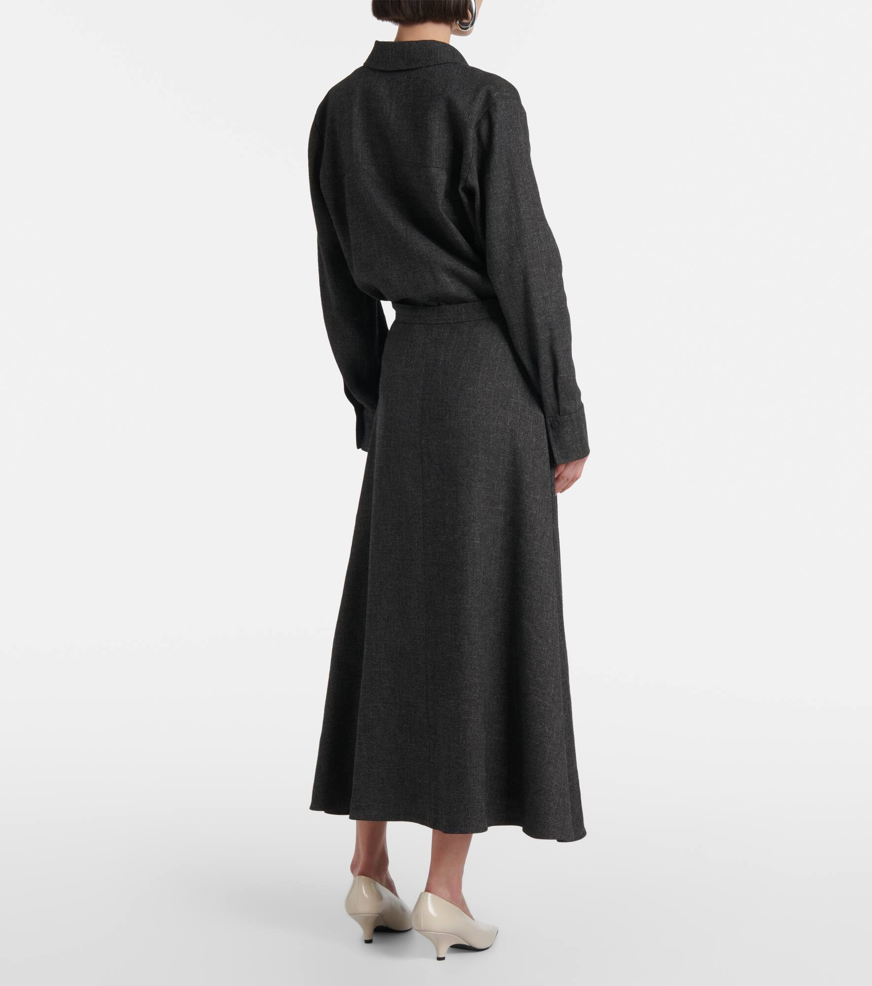Jaspé midi skirt - 3