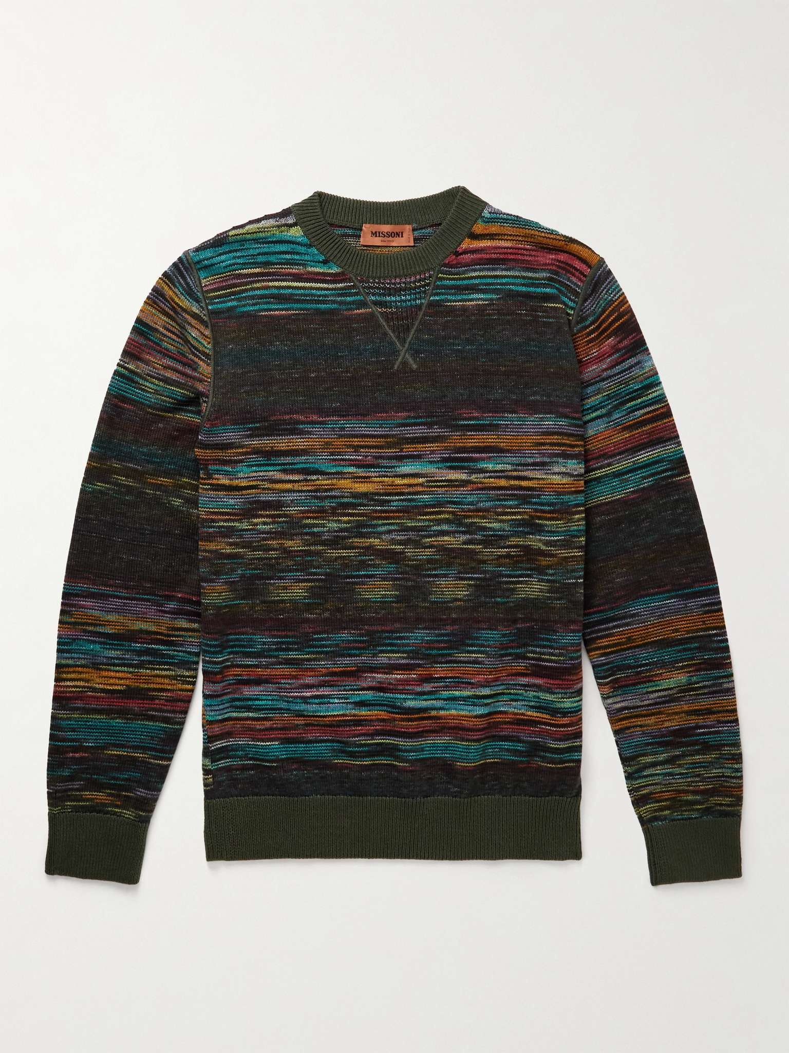 Space-Dyed Wool-Blend Sweater - 1