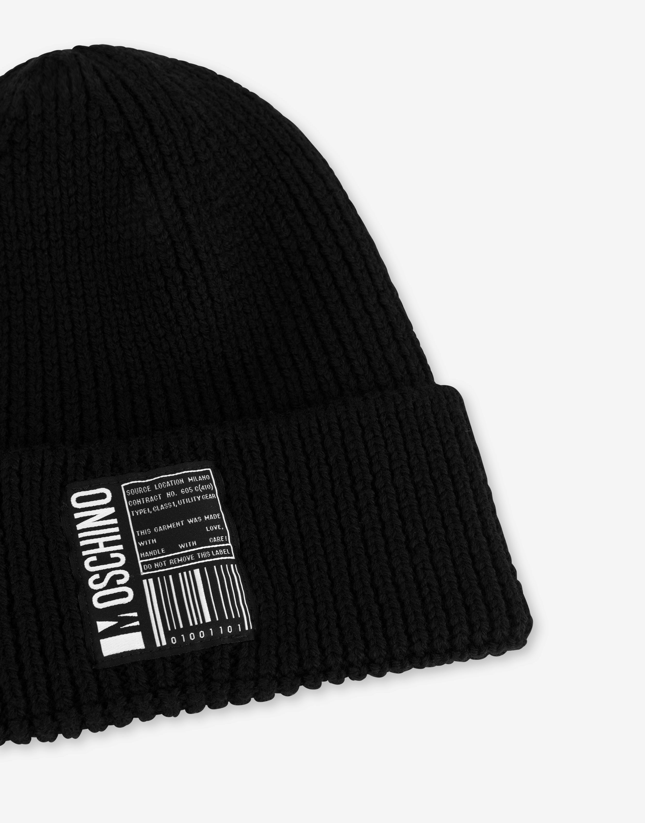 BARCODE LOGO WOOL HAT - 3