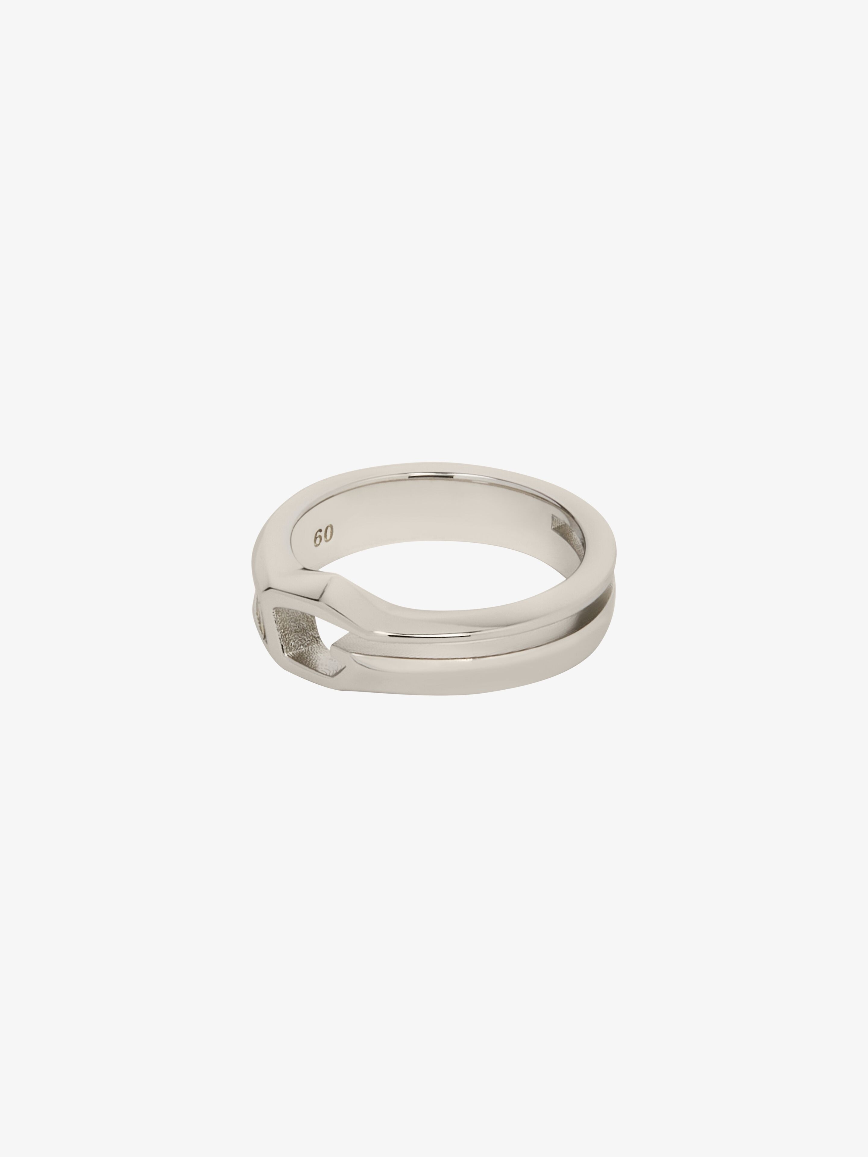 GIV CUT RING IN METAL AND LEATHER - 2