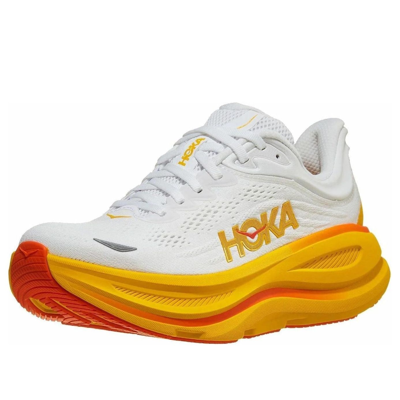 (WMNS) HOKA ONE ONE Bondi 9 'White Orange' 1162012-FNF - 3