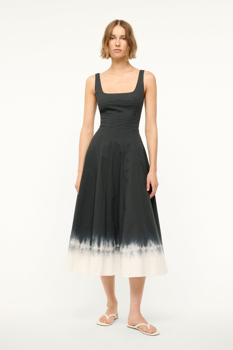 STAUD STAUD WELLS DRESS ONYX TIE DYE outlook