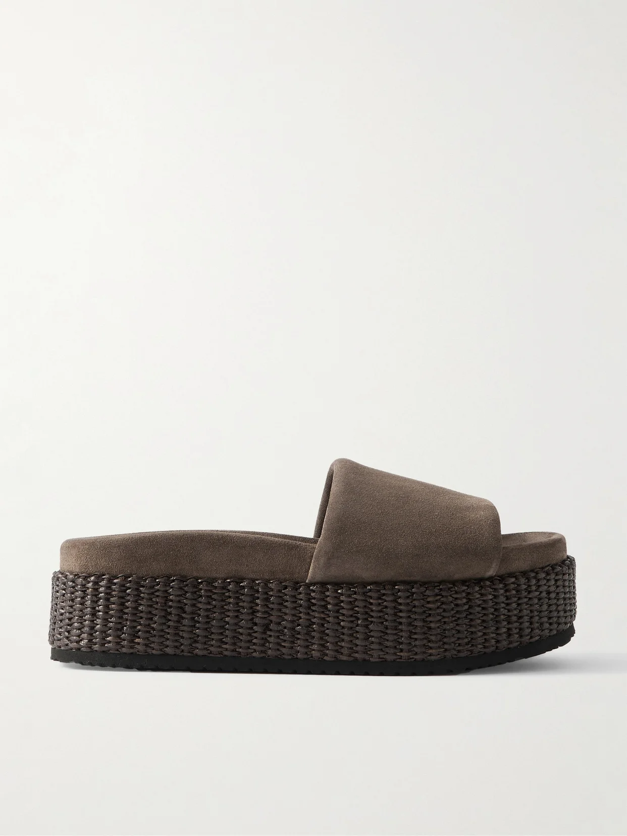 Suede Platform Espadrilles - 1